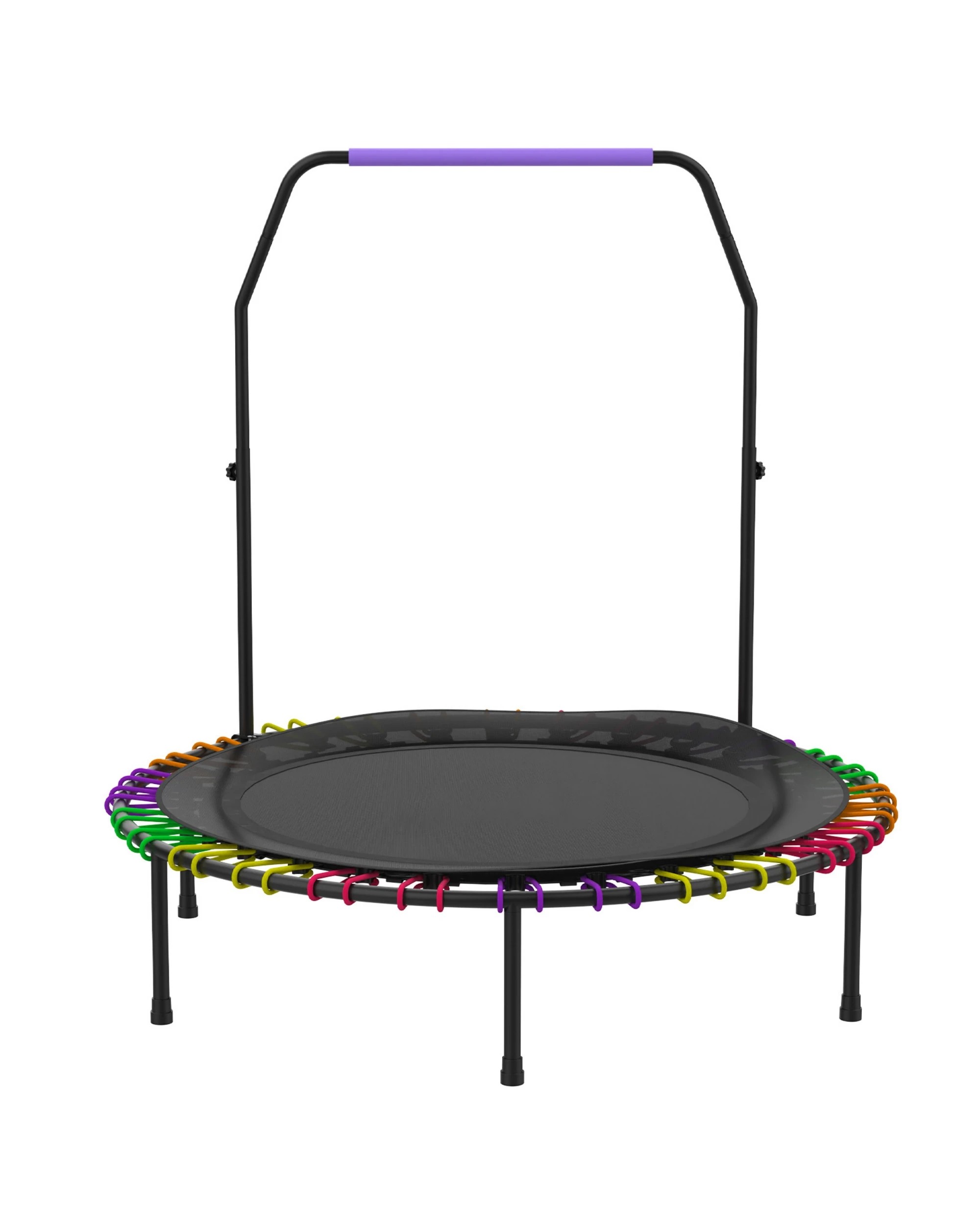 2 Advwin Mini Fitness Trampoline 48" Rebounder with Adjustable Foam Handle, 2 of 7