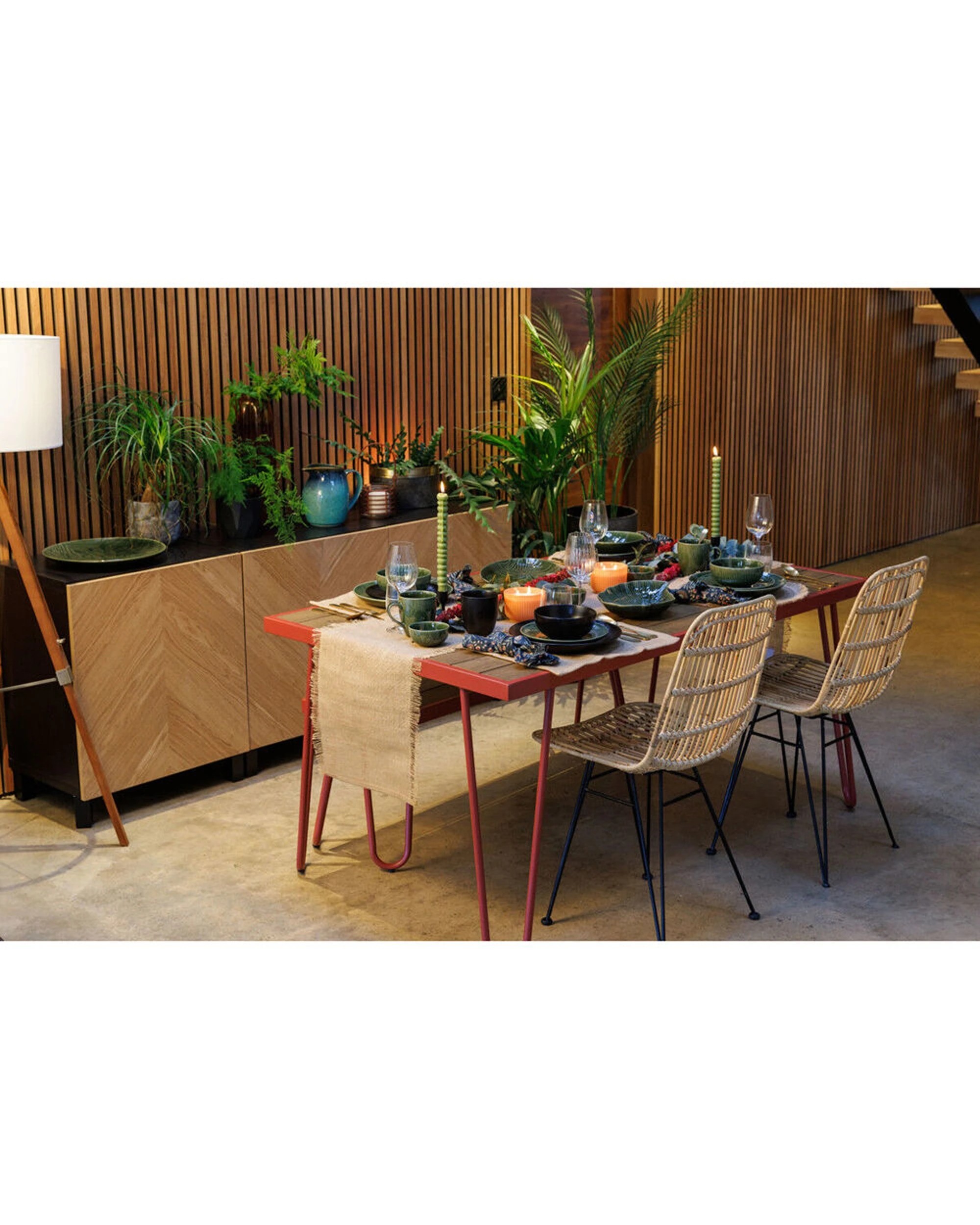 6 Mikasa Jardin 12pc Stoneware Dinner Set Botanical Vibes - Black, 6 of 6