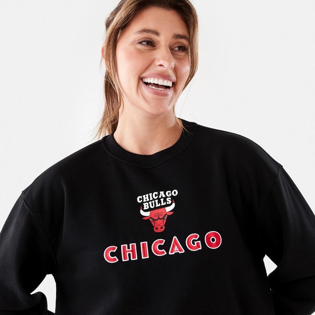 4 Official NBA Adult Lounge Crew Neck Pullover Bulls 7c3v, 4 of 6