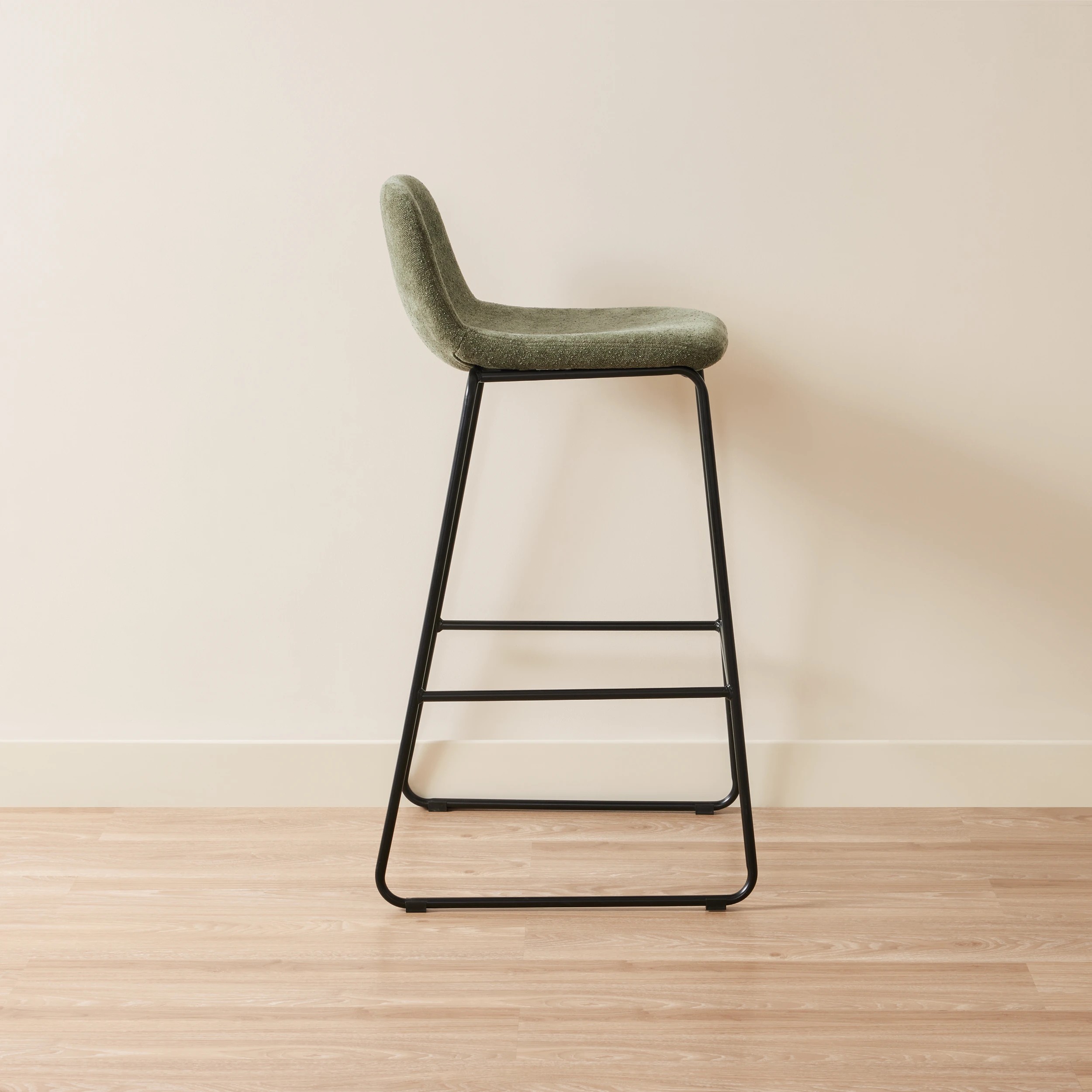 4 Chenille Stool - Green, 4 of 5