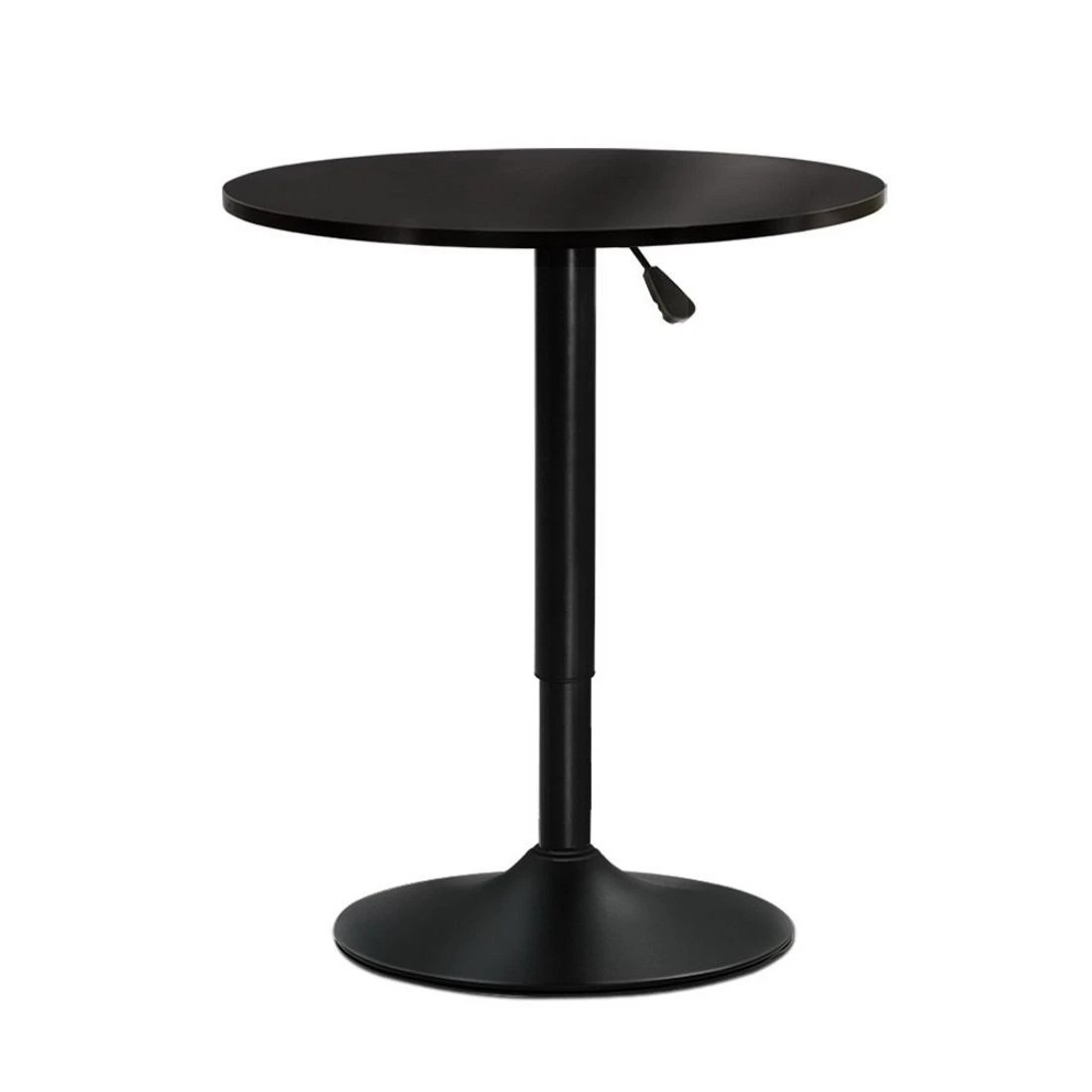 1 Artiss Bar Table Gas Lift Round - Black, 1 of 8