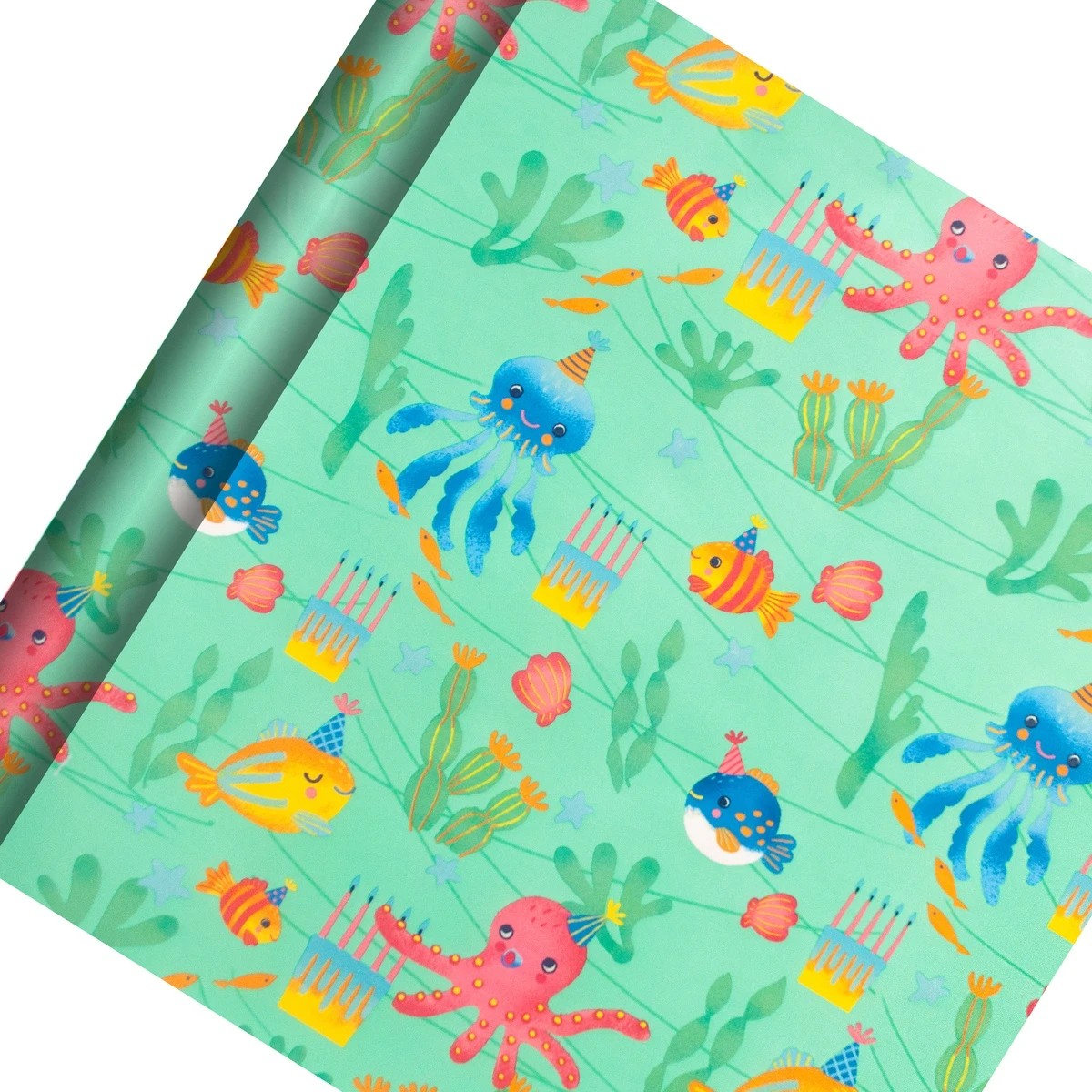 1 Creative Publishing by Hallmark Gift Wrap Roll - Sea Party!, 1 of 3