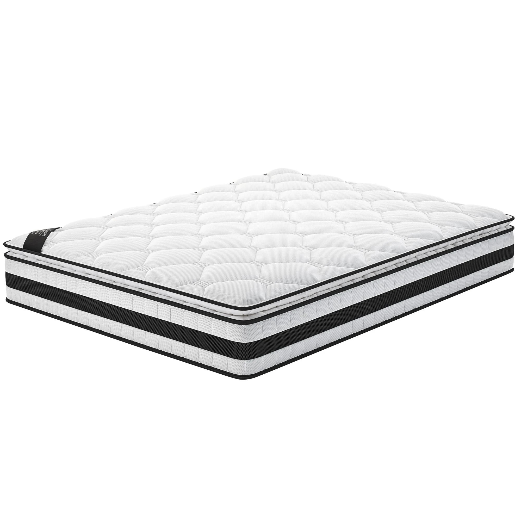 1 Alfordson 22cm Mattress Pillow Top Memory Foam Medium Firm - Double Bed, 1 of 10