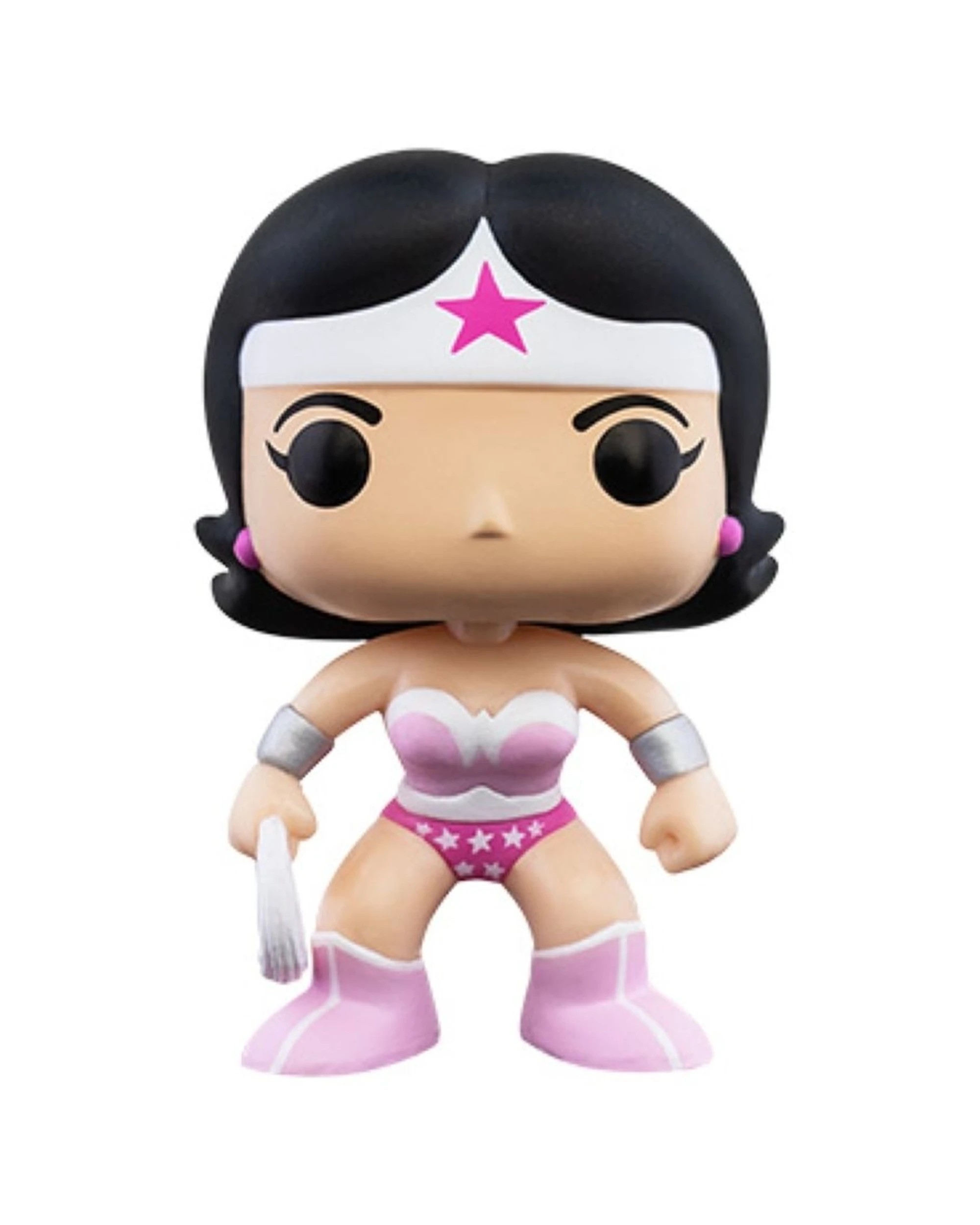 2 Pop Vinyl Wonder Woman Breast Cancer Awareness 10cm Collectible Action Figure - Multi, 2 of 3