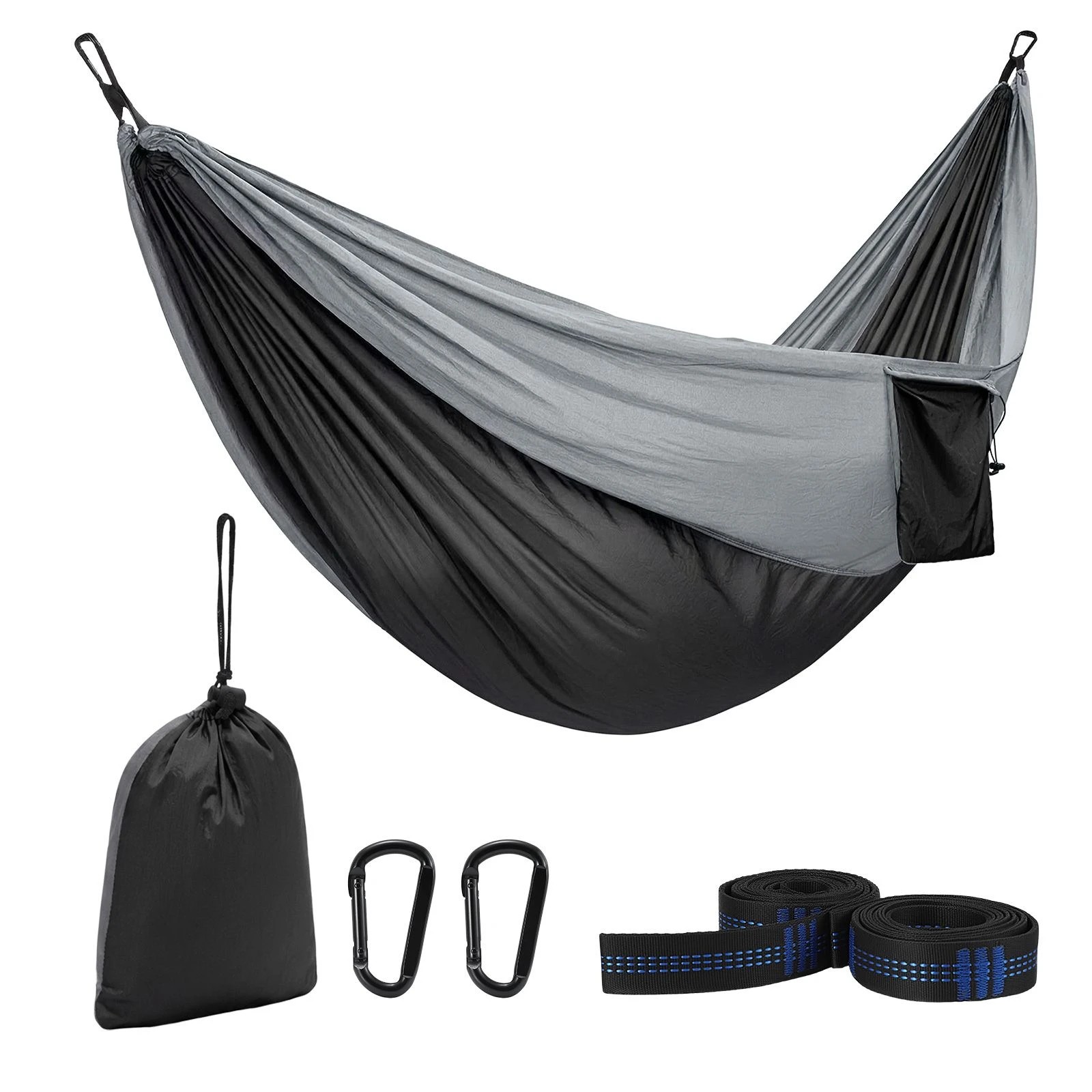 4 Ausway Double Camping Hammock 270x140cm 200kg Hanging Swing Chair Bed, 4 of 6