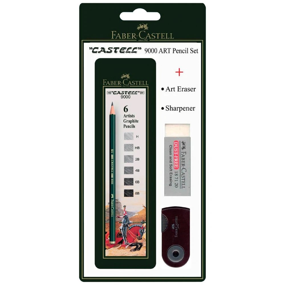 1 Faber-Castell 9000 Art Pencil Set 8 Pack, 1 of 1