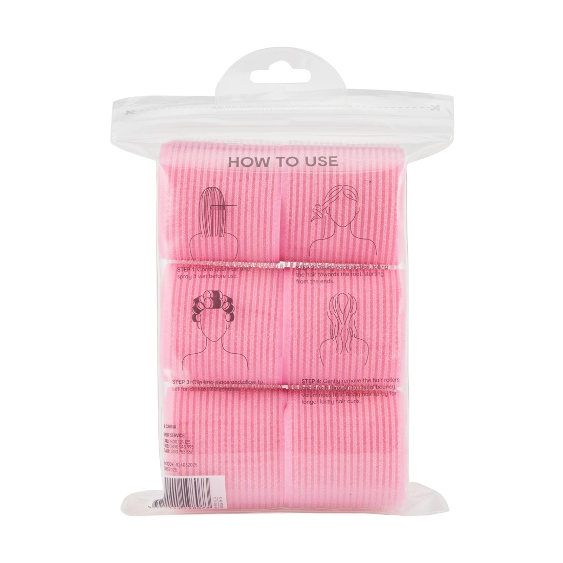 4 OXX Haircare 6 Piece Sleep-In Rollers, 4 of 4