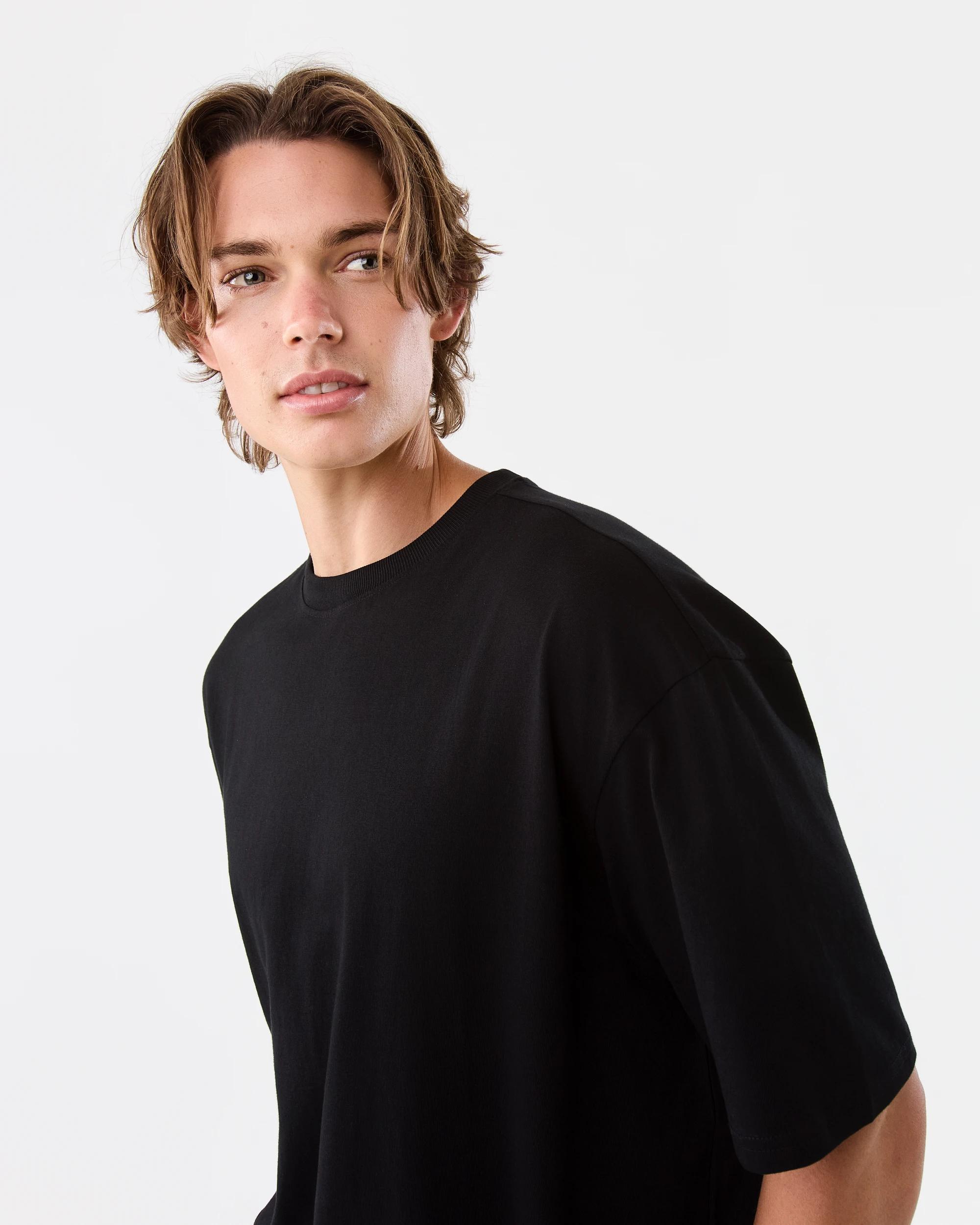 6 Boxy Core T-Shirt Black, 6 of 9