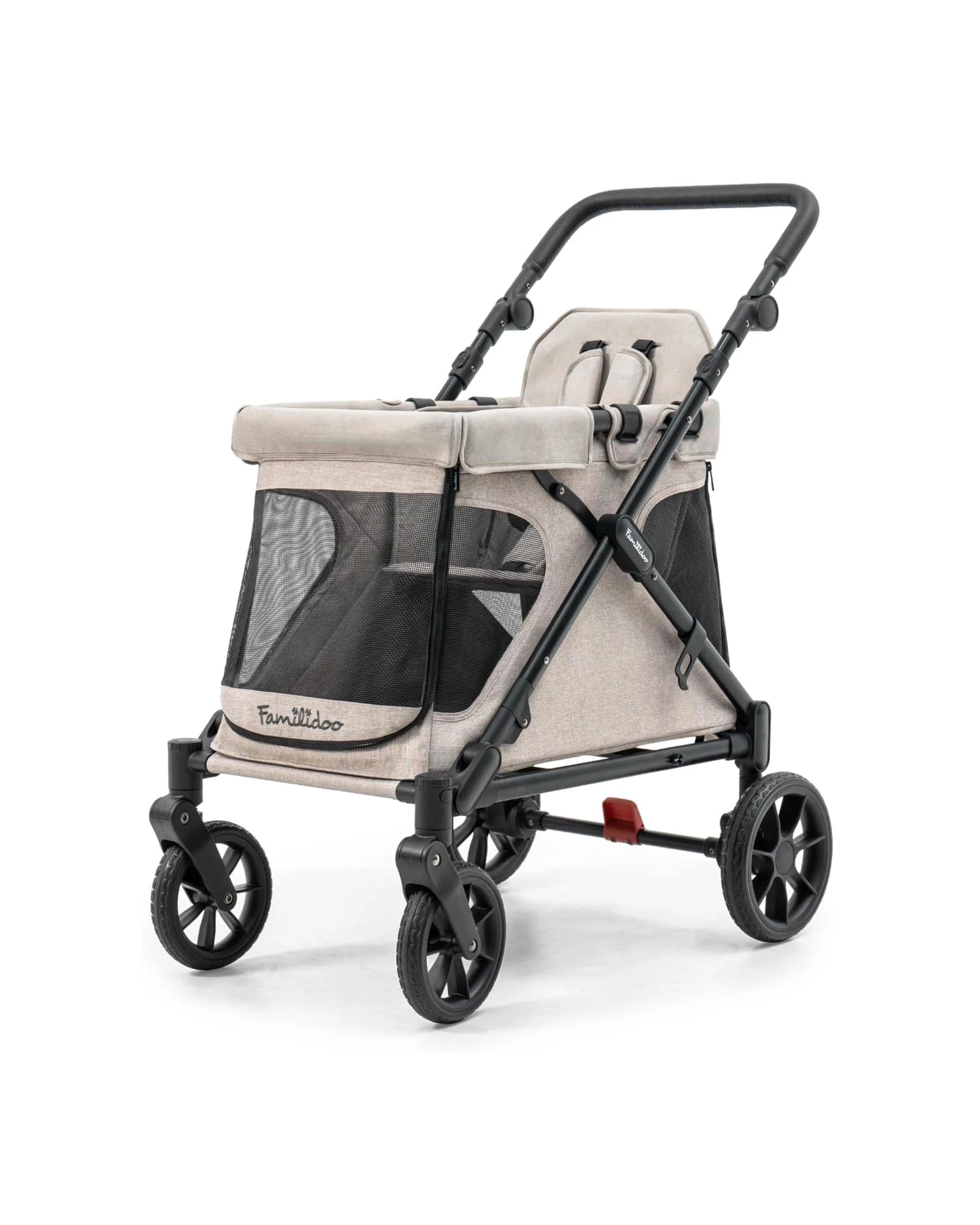 6 Playette Q1 2.0 Wagon Stroller Lightweight Compact Safe Ash Rose - Pink, 6 of 7