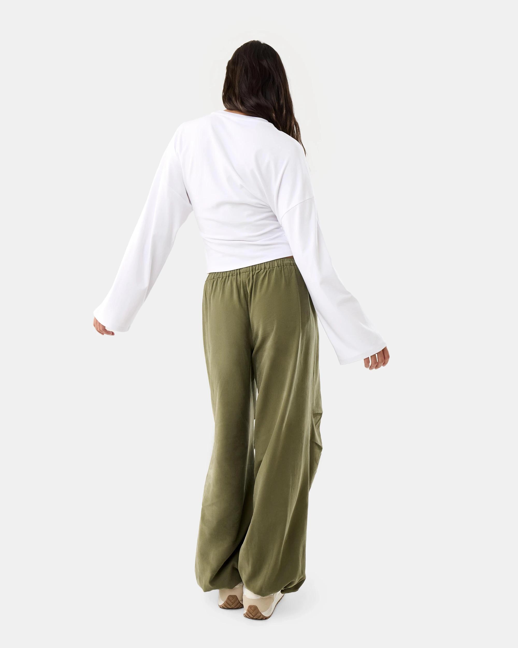 4 Long Sleeve Fitted Top White, 4 of 8