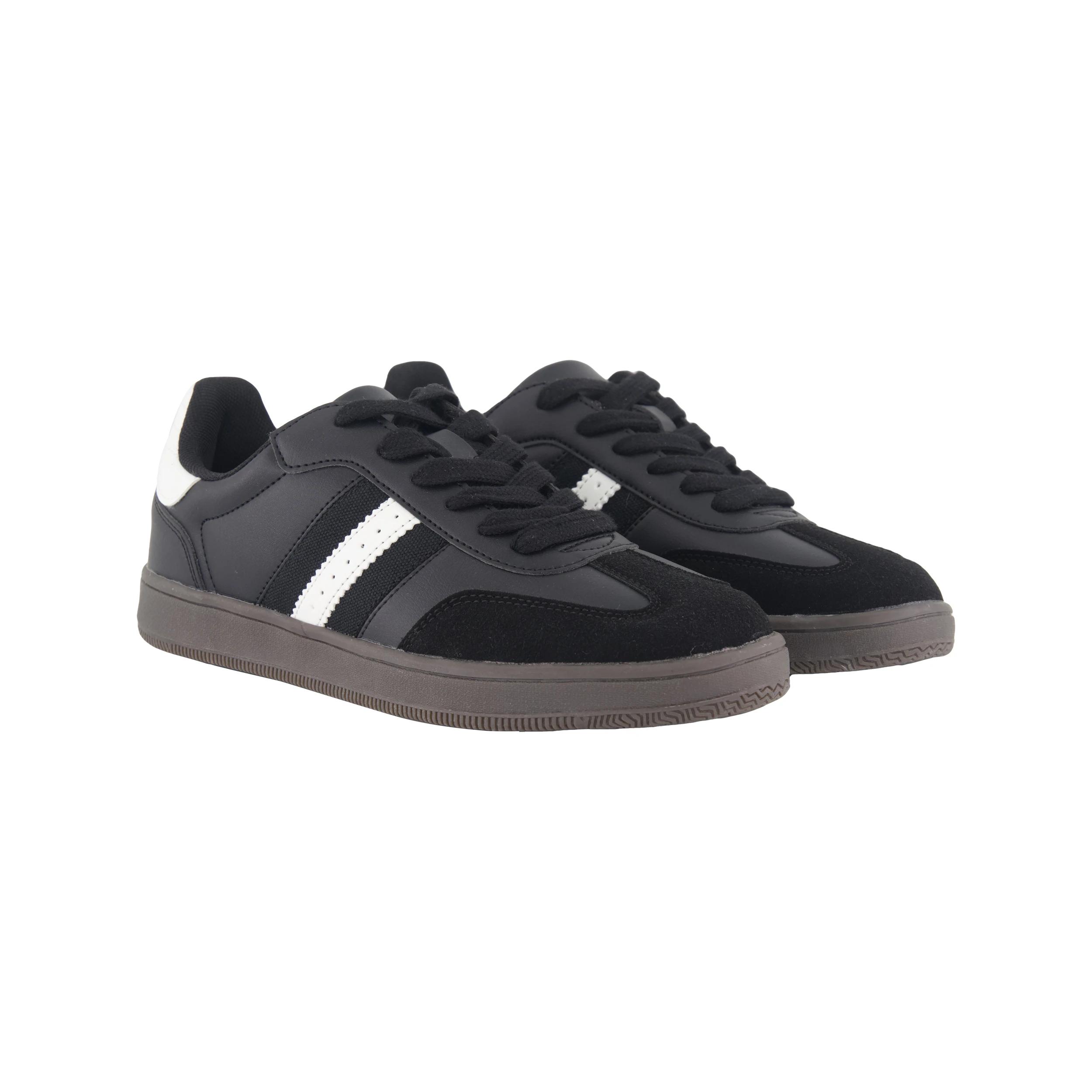2 Retro PU  Sneakers Black, 2 of 5