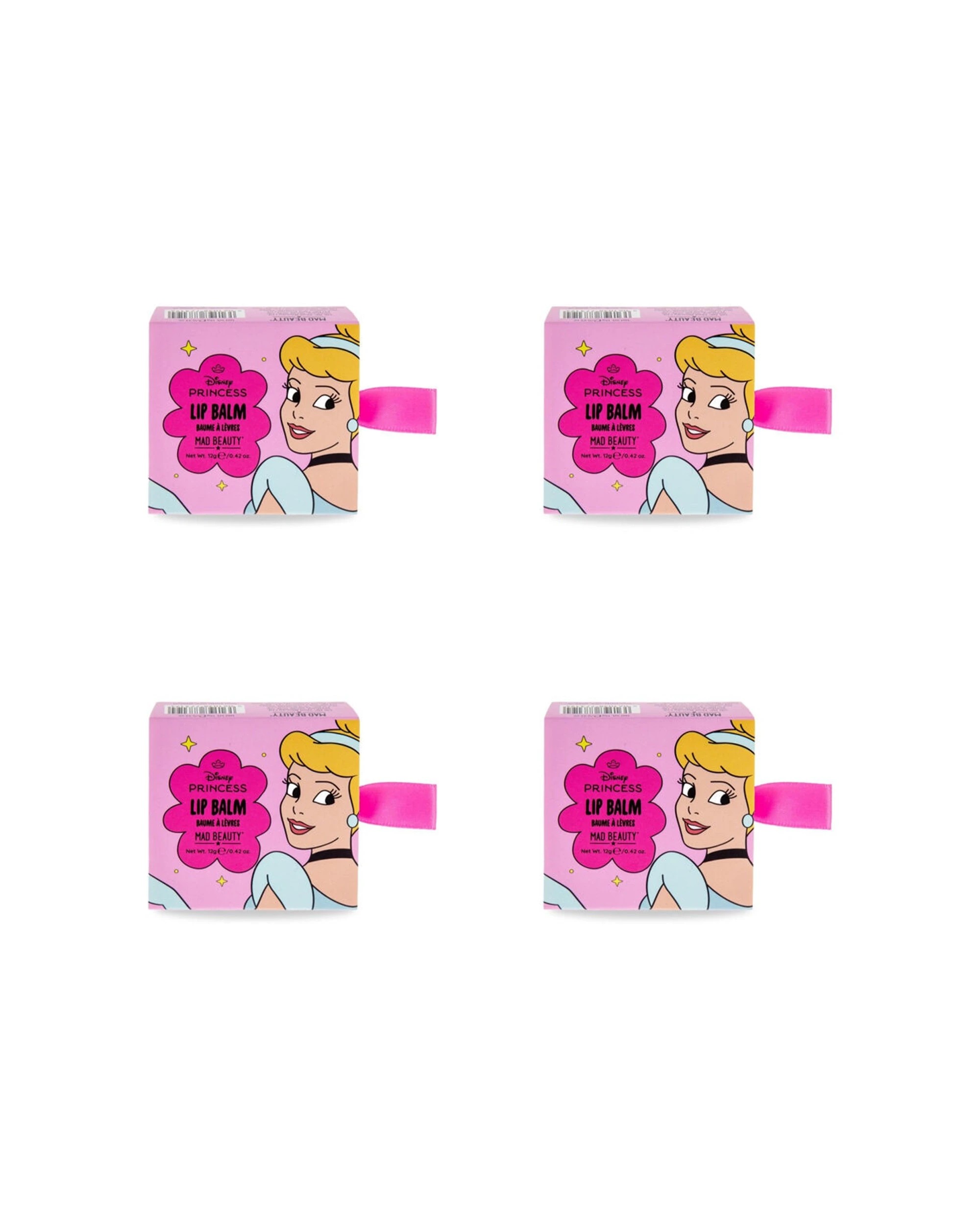 1 Disney 4PK Princess Express Yourself Lip Balm Cinderella Cherry - Pink, 1 of 3