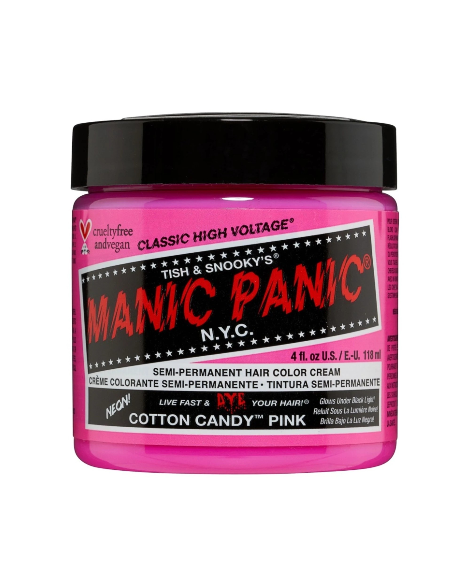 1 Manic Panic High Voltage Classic Hair Colour 118ml Cotton Candy - Pink, 1 of 1