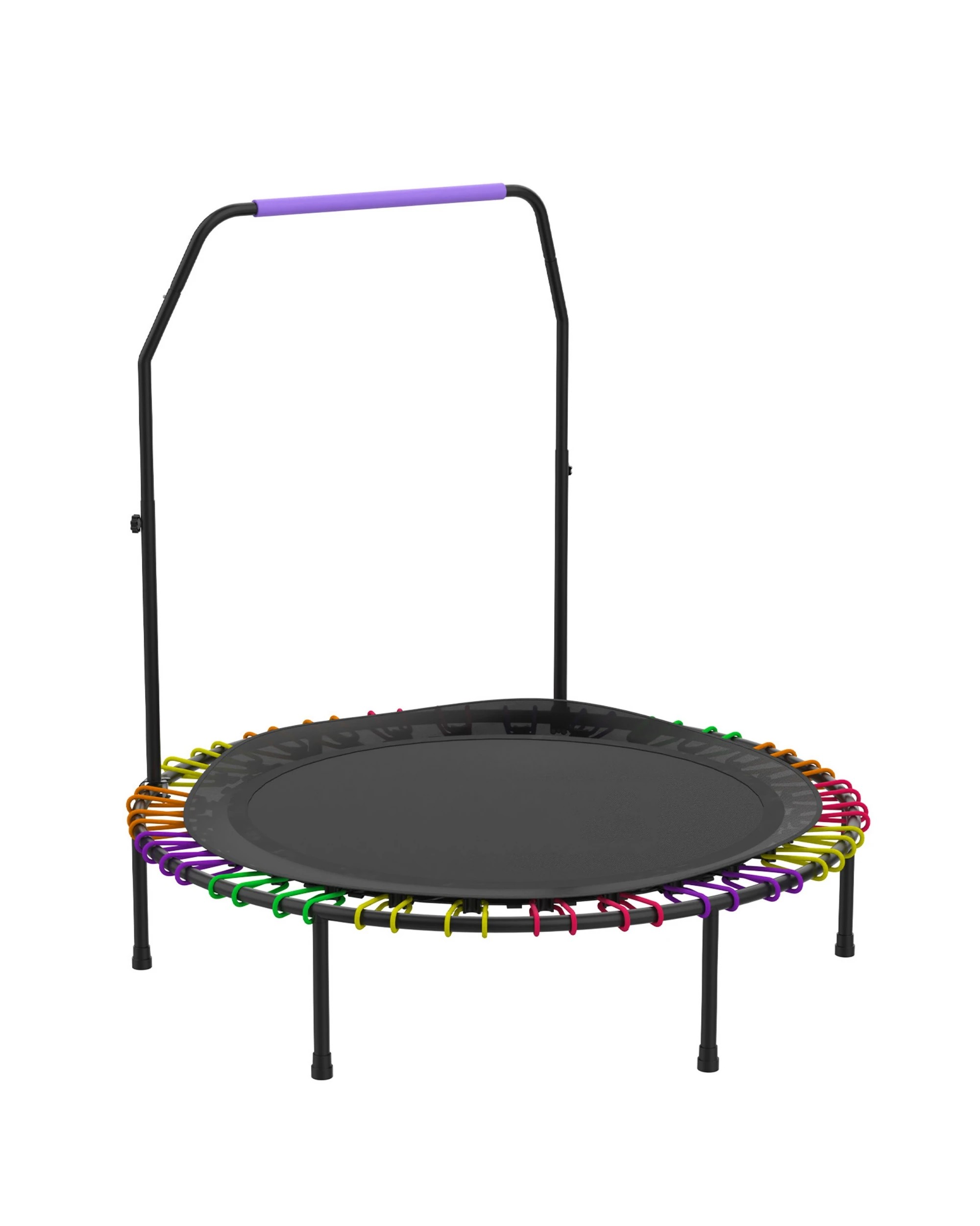 1 Advwin 40" Mini Trampoline Rebounder Foldable Fitness Trampoline for Adults and Kids Max Load 150kg, 1 of 7
