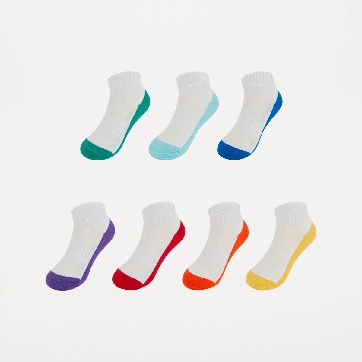 1 7 Pack Active Kids Days of the Week Low Cut Socks DAYS OF THE WEEK WHITE, 1 of 3