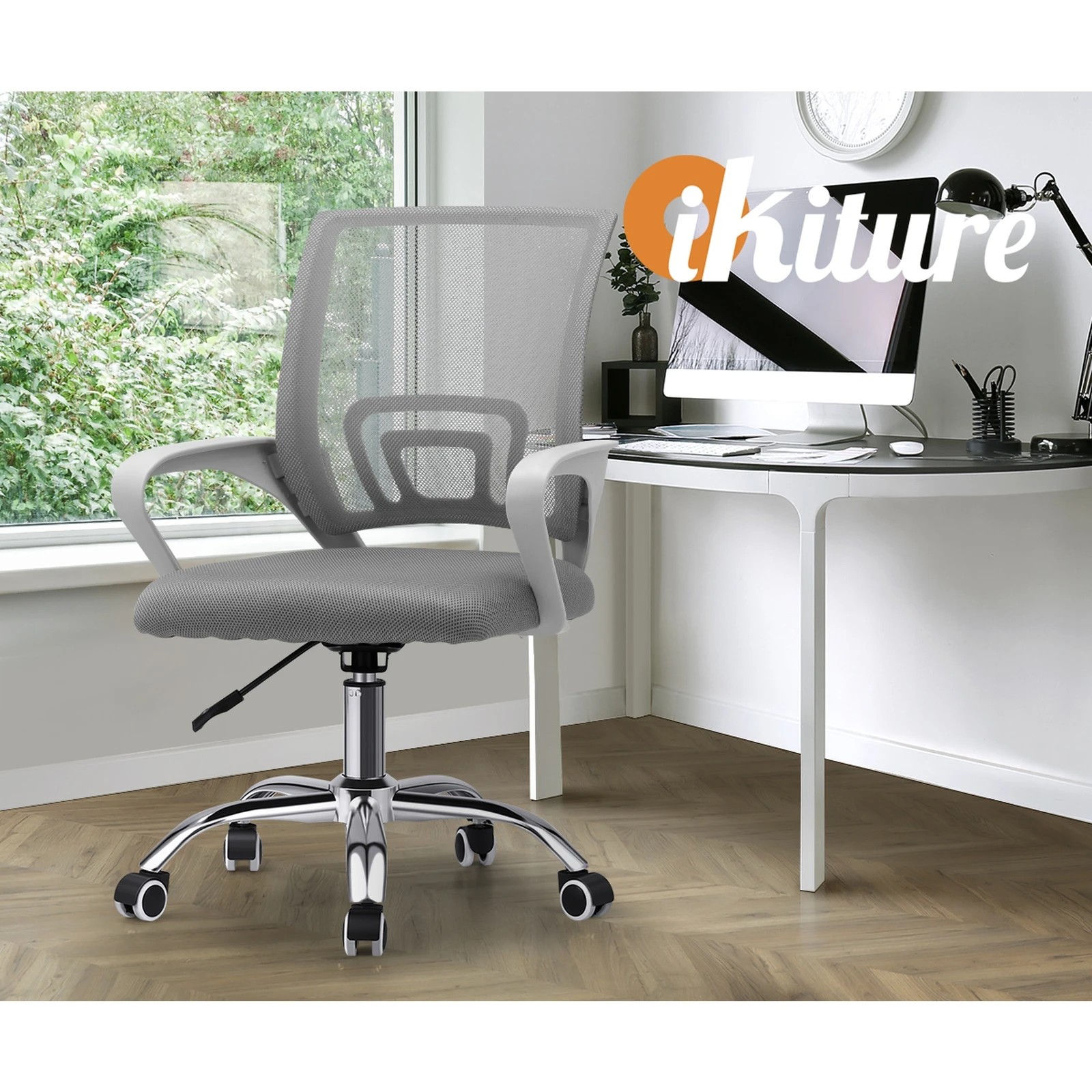 6 Oikiture Mesh Office Chair Backrest
 - White, 6 of 10