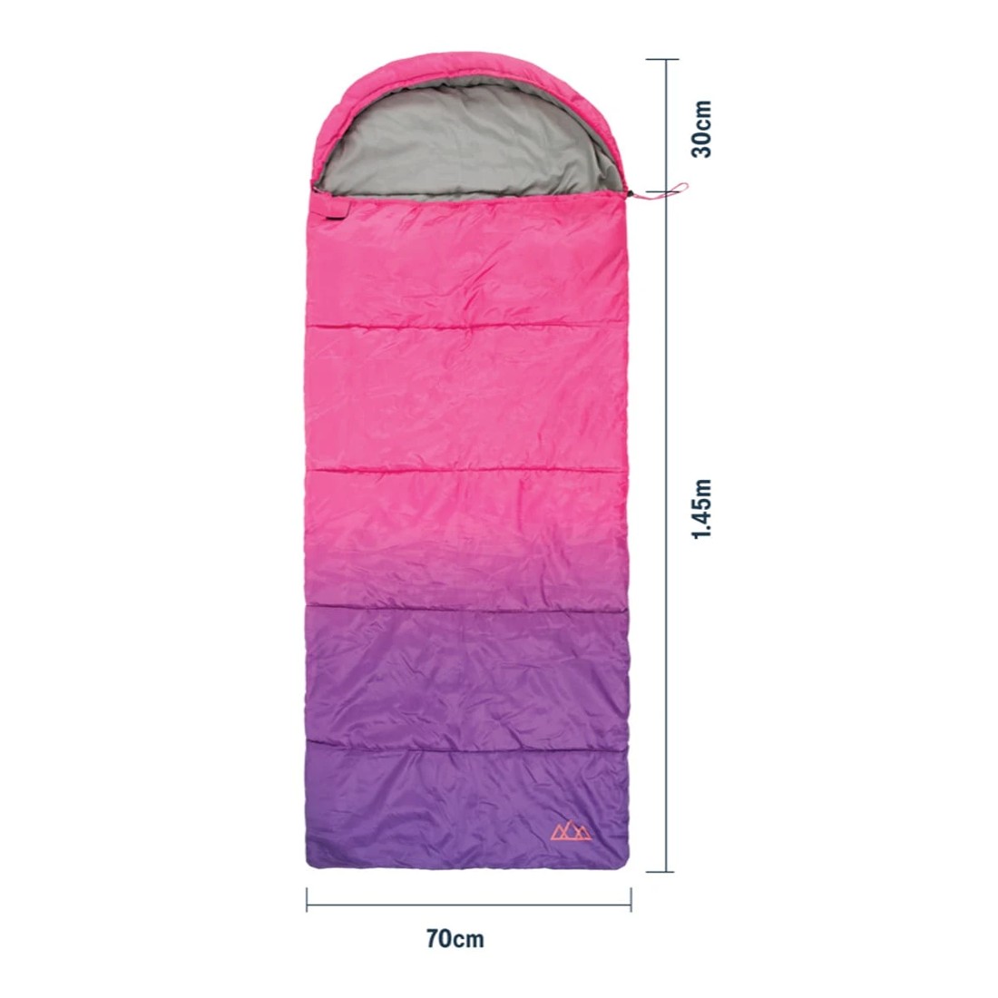 2 Kids Hooded Sleeping Bag Pink, 2 of 6