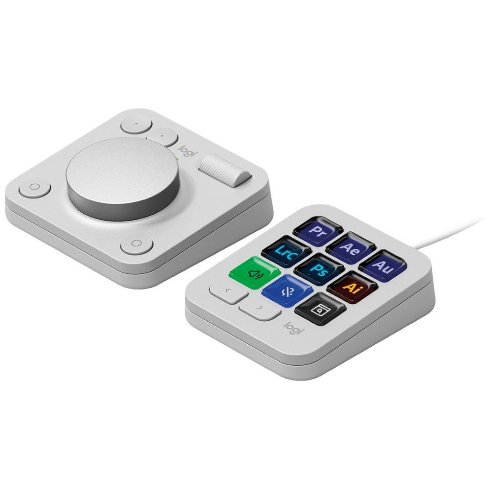 2 Logitech MX Creative Console Pale Grey, 2 of 7