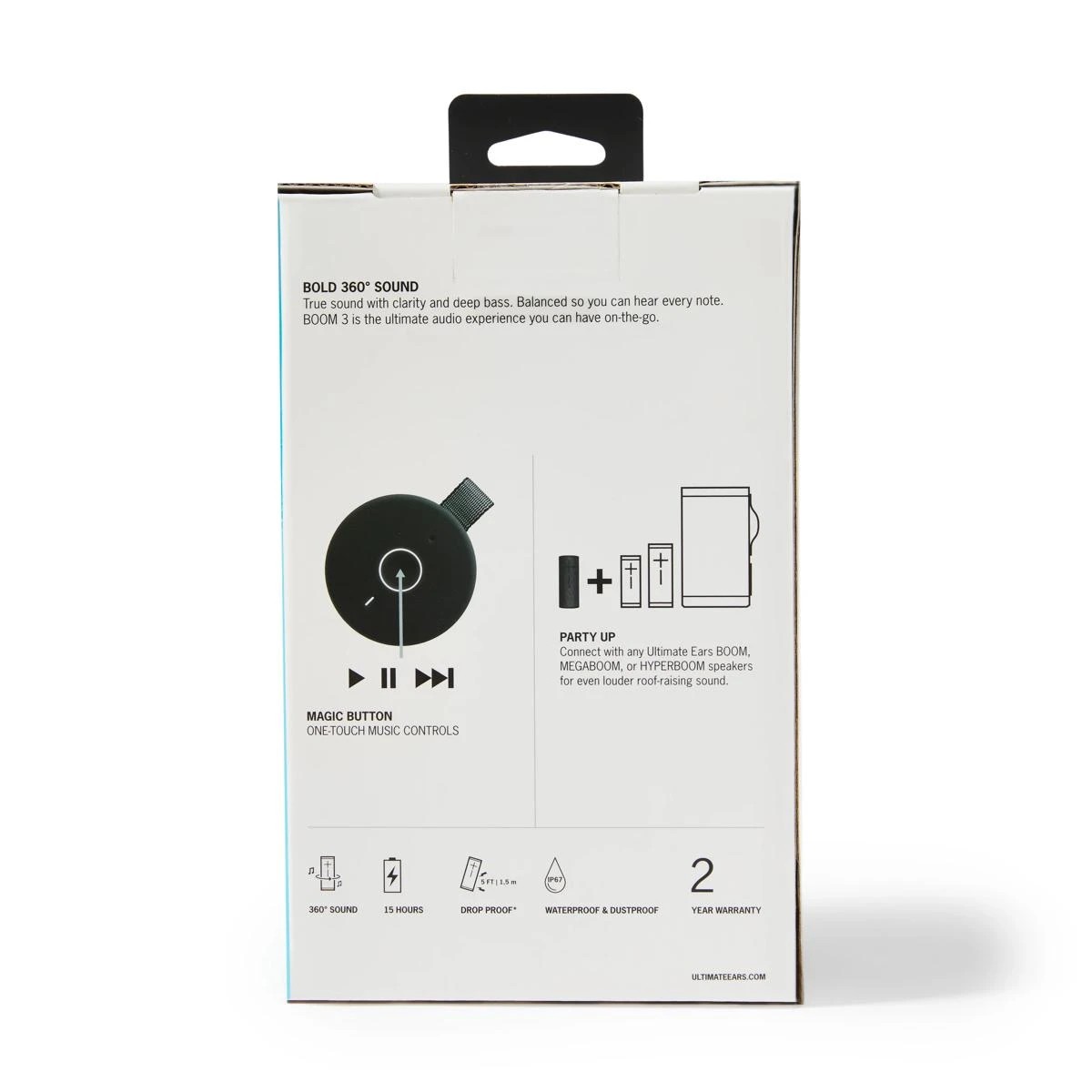 8 Logitech Ultimate Ears Boom 3 Portable Bluetooth Speaker - Night Black, 8 of 8