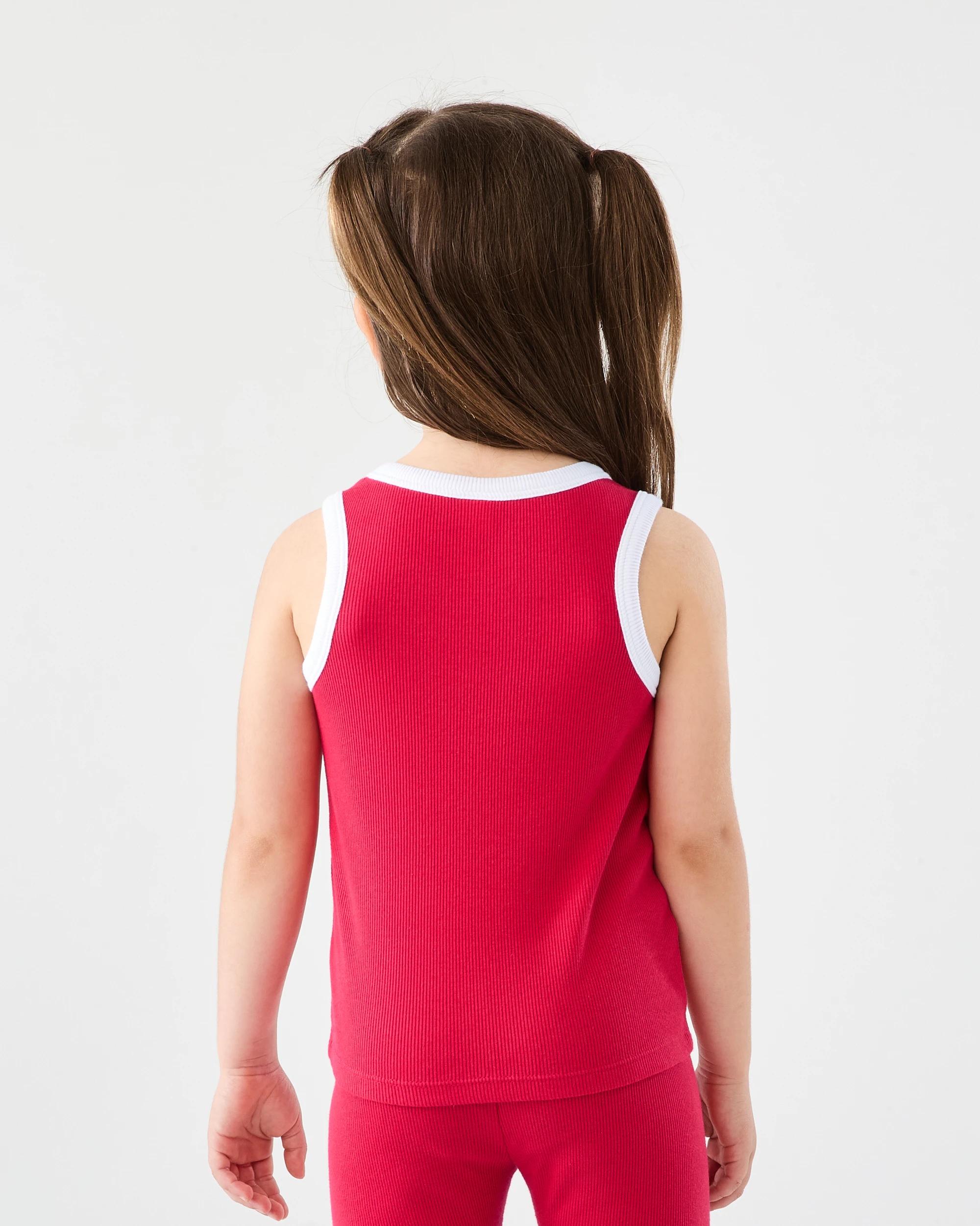 2 Rib Tank Top Red Tennis, 2 of 6