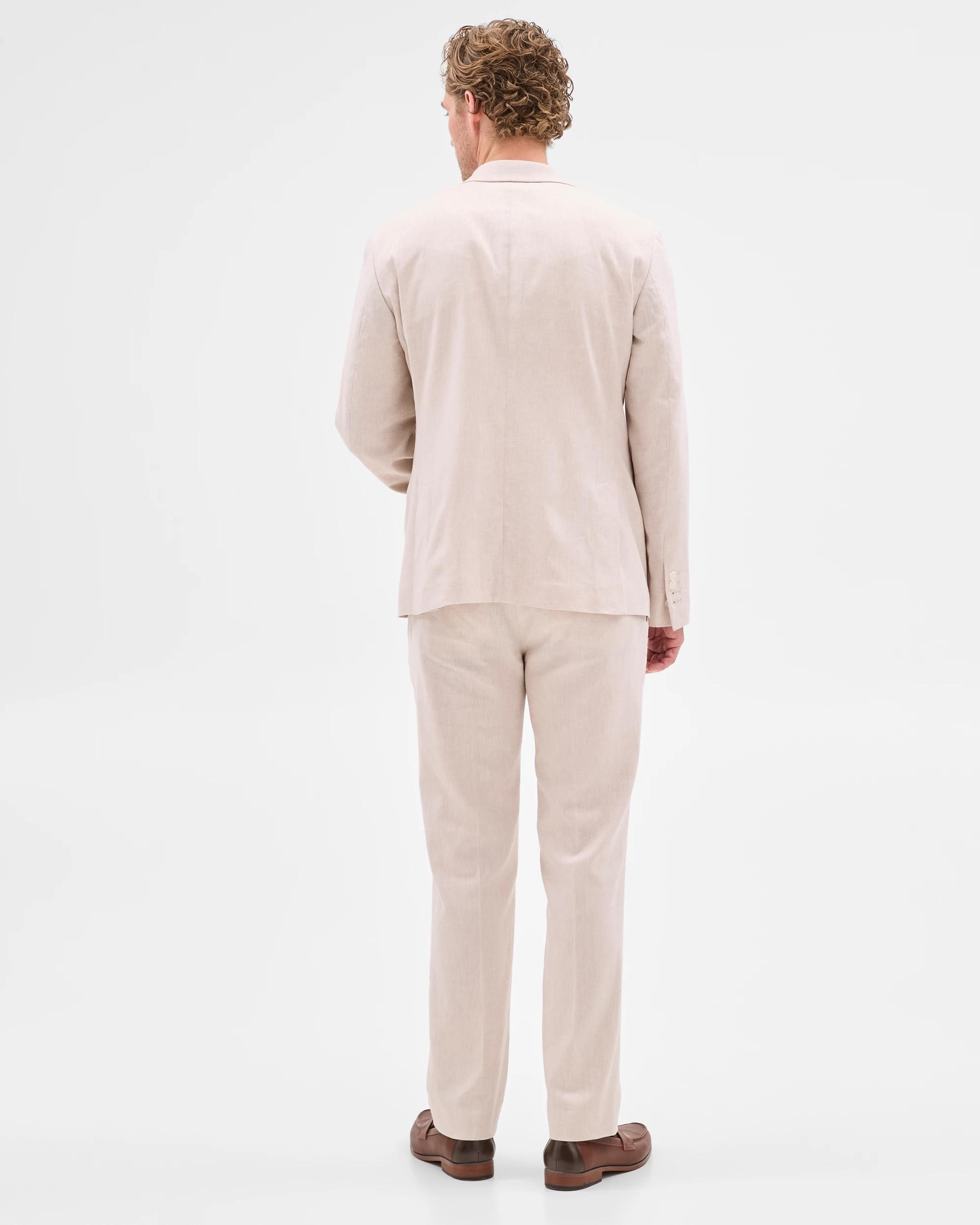 5 European Linen Blend Suit Jacket - Preview NEUTRAL, 5 of 7