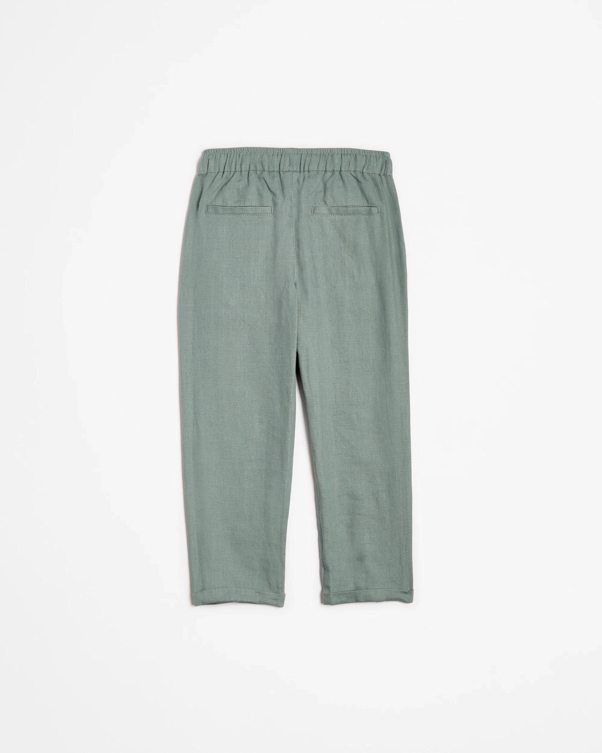 3 Target European Linen Pants GREEN, 3 of 3