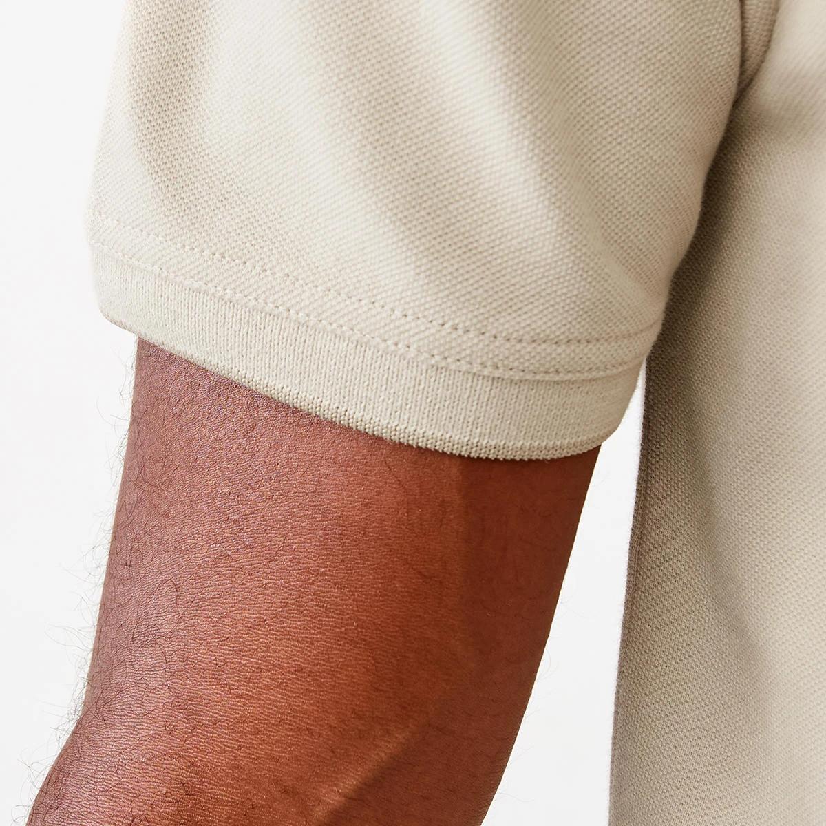 7 Tipped Pique Polo Shirt Bge Pelcan, 7 of 7