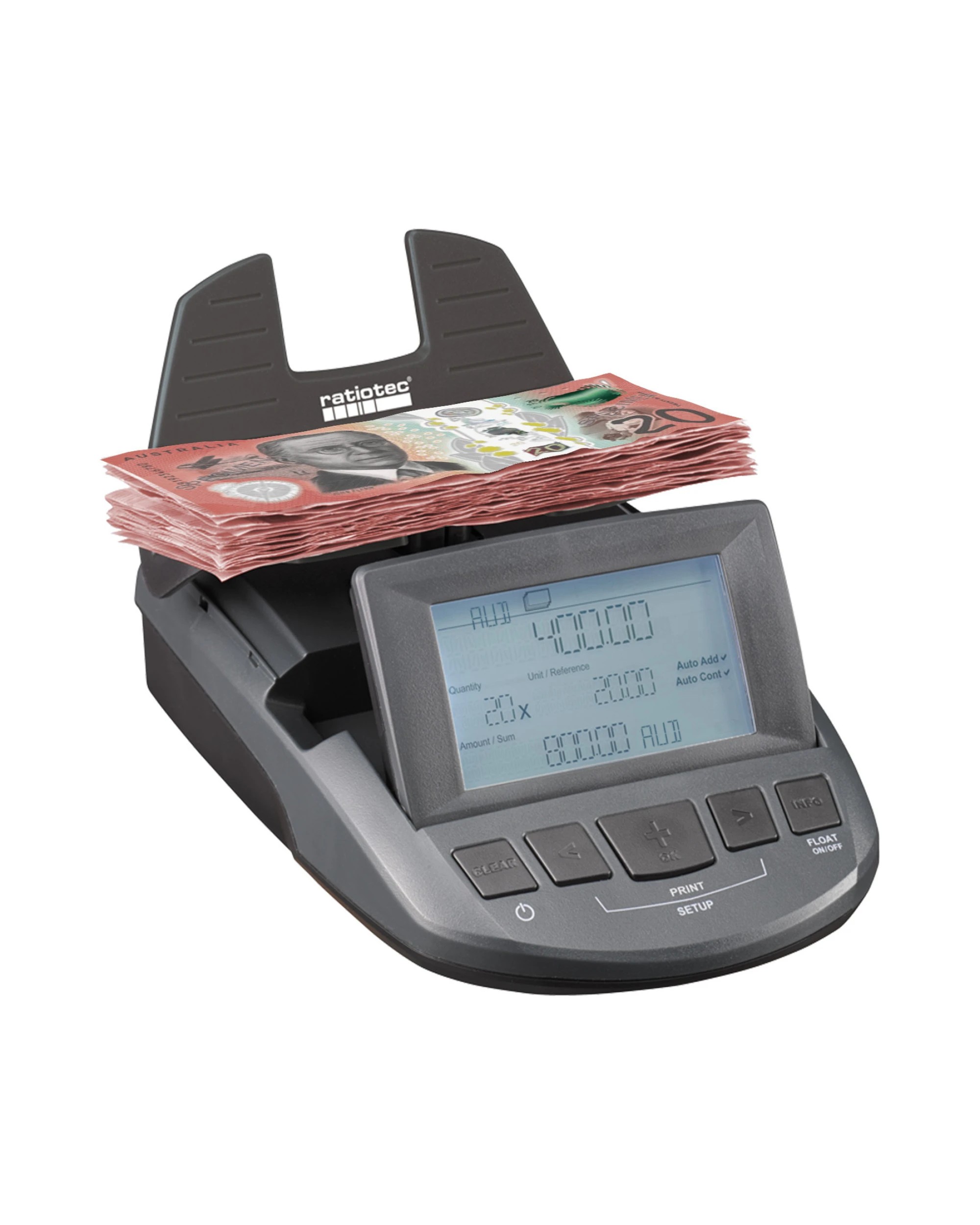 4 Laura Hill Digital Electronic Money Note Coin Counter Scales - Grey, 4 of 7