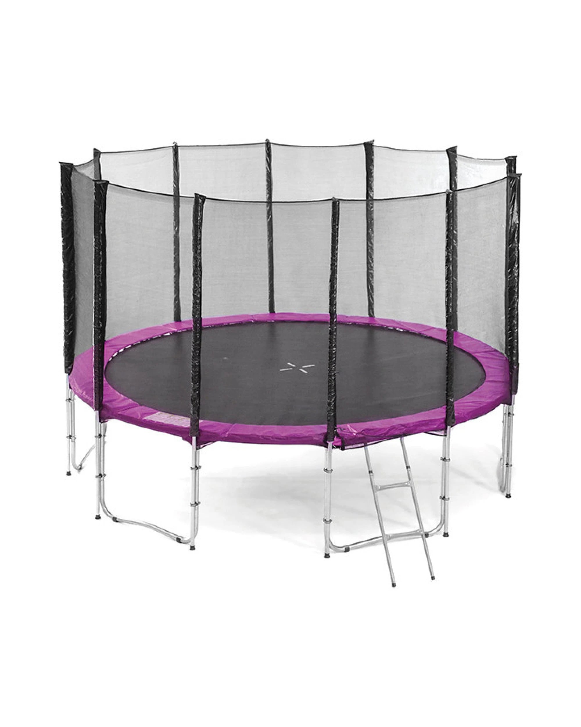 1 Kahuna Blizzard 14 ft Trampoline with Basketball Set - Pink, 1 of 5