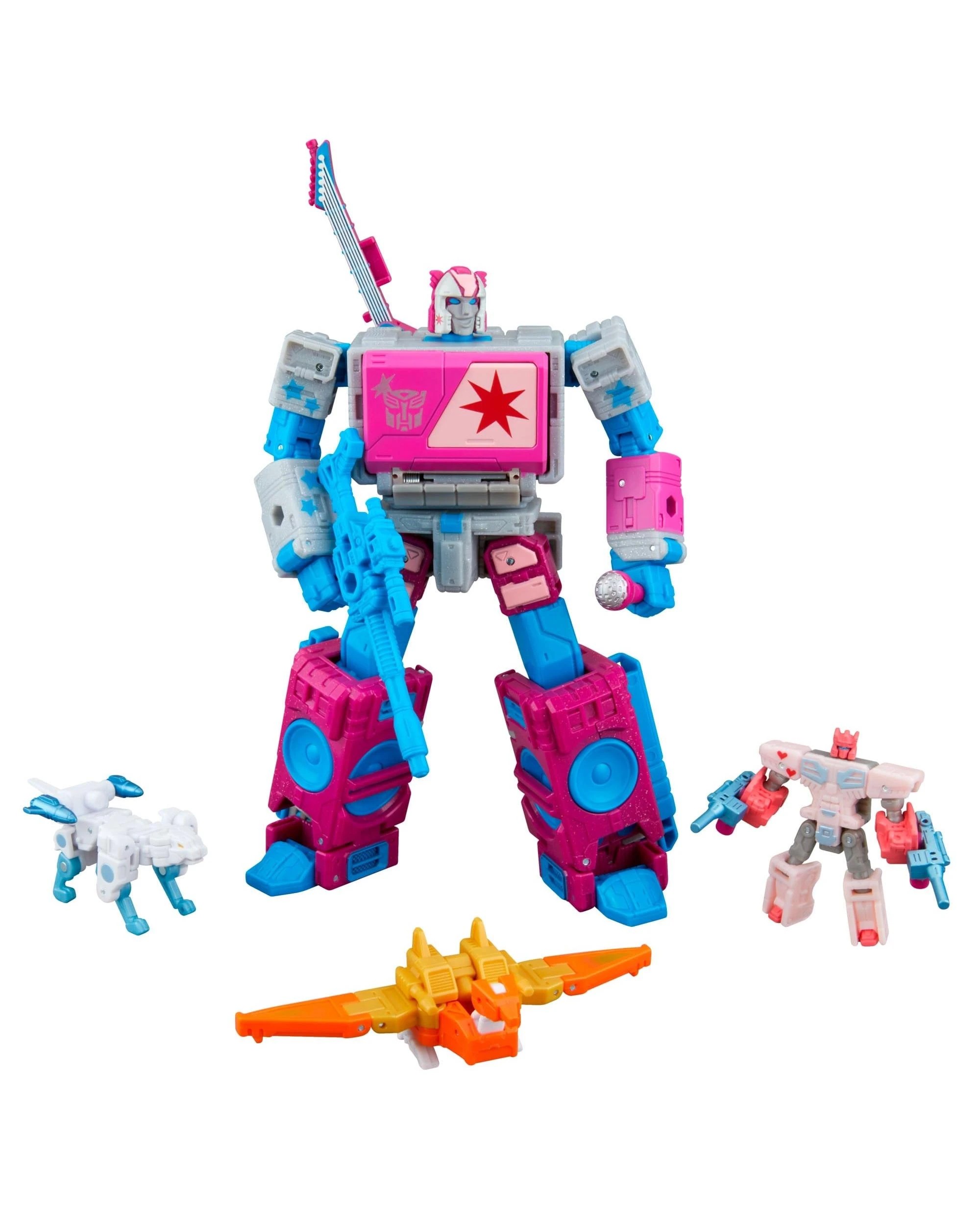 2 Transformers Jem and the Holograms Autobot Blaster and KP Glit, KP Sundor, and KP Rosanna, 2 of 10