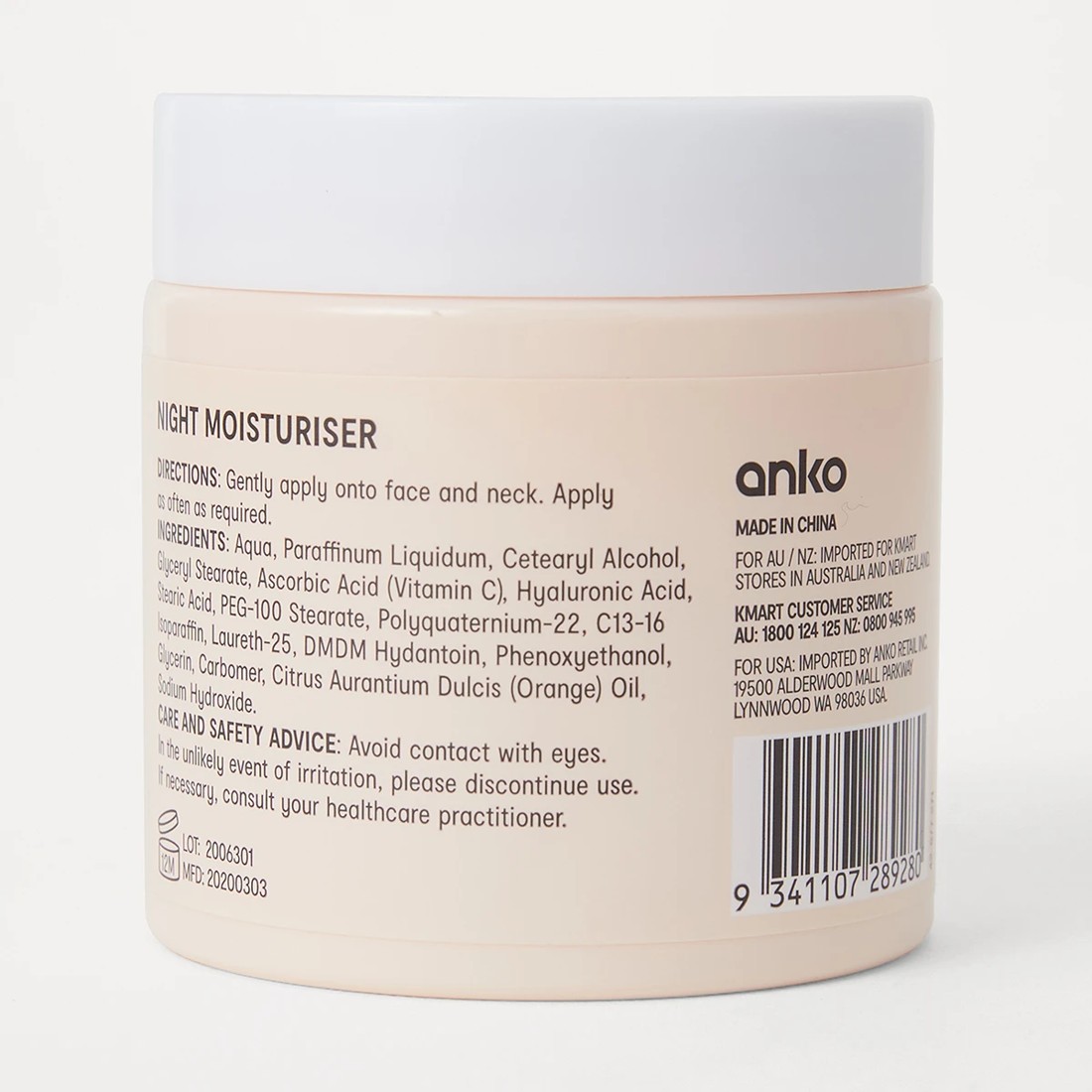 2 Vitamin C and Hyaluronic Acid Night Moisturiser 100ml, 2 of 3