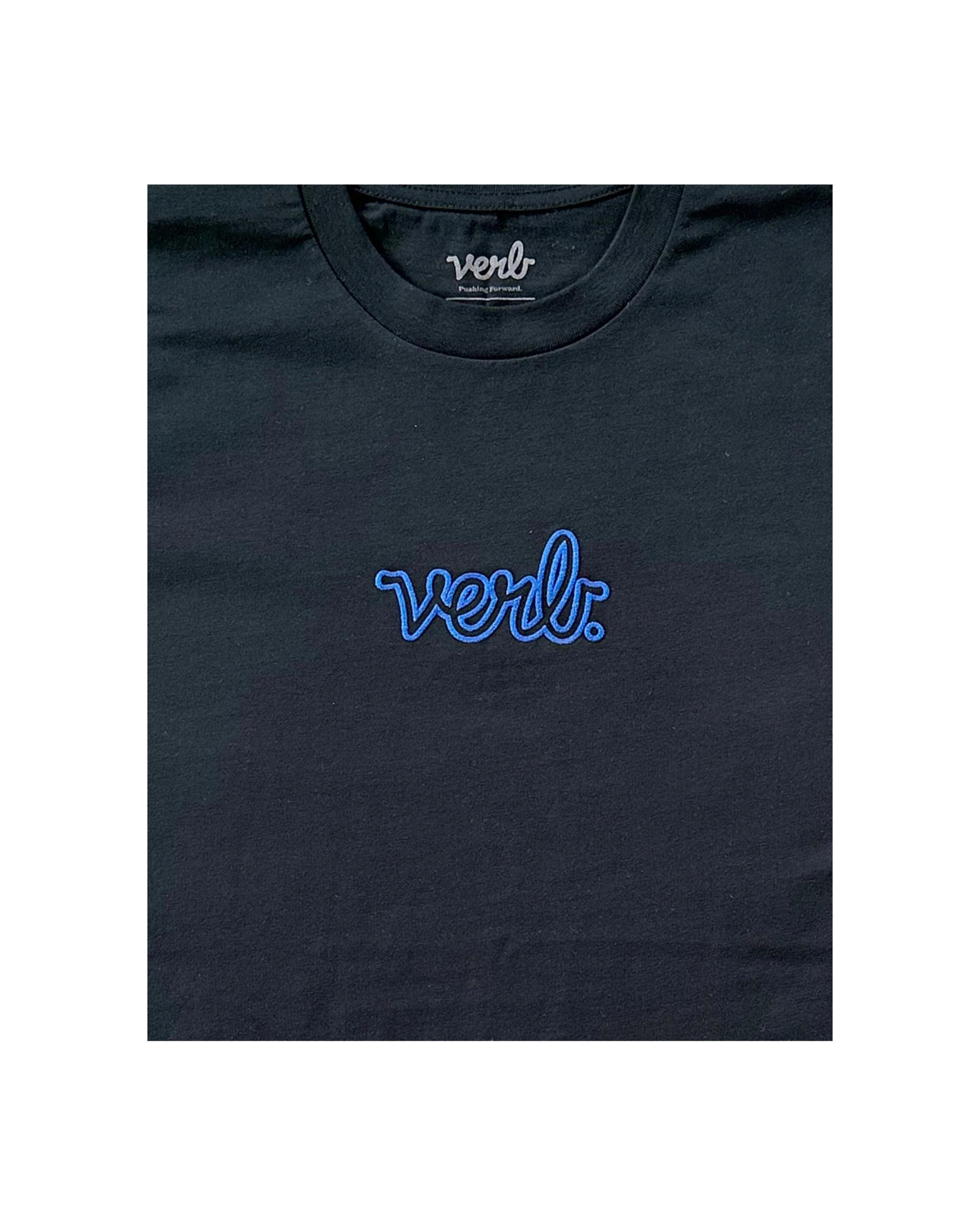 2 Verb Puffed Men Classic Logo 100% Cotton Skateboards T Shirt NAVY, 2 of 3