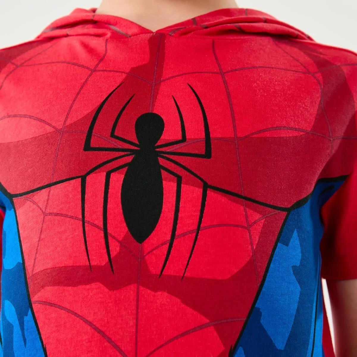 6 Spider-Man License Character Hooded Mesh T-shirt SPIDERMAN, 6 of 8