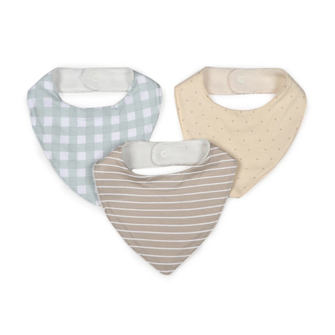 1 3 Pack Bandana Bibs - Gingham, 1 of 5