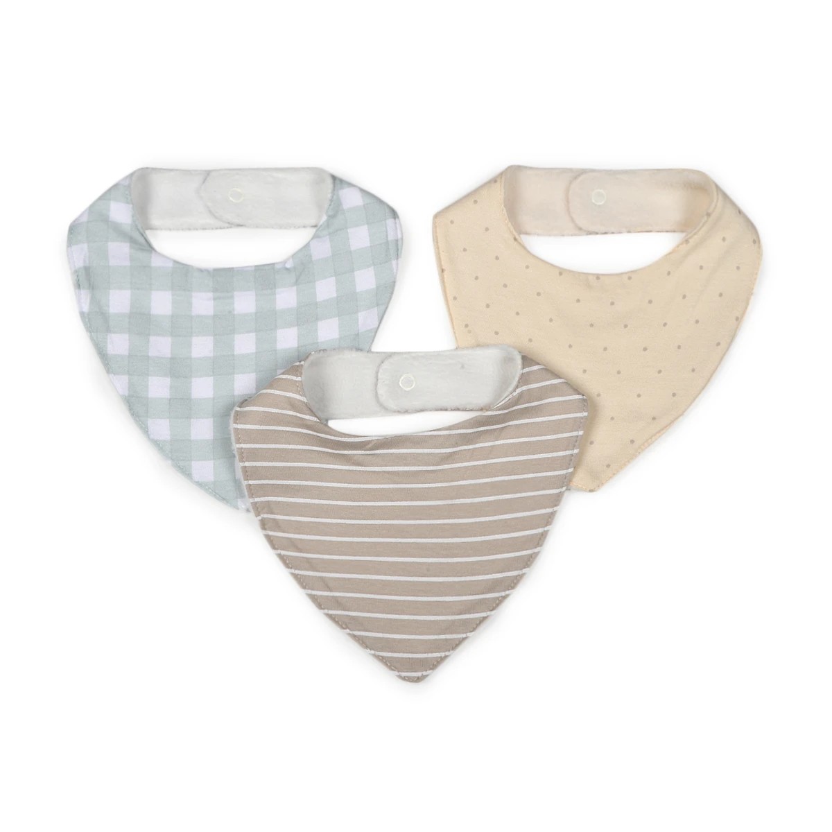 1 3 Pack Bandana Bibs - Gingham, 1 of 5