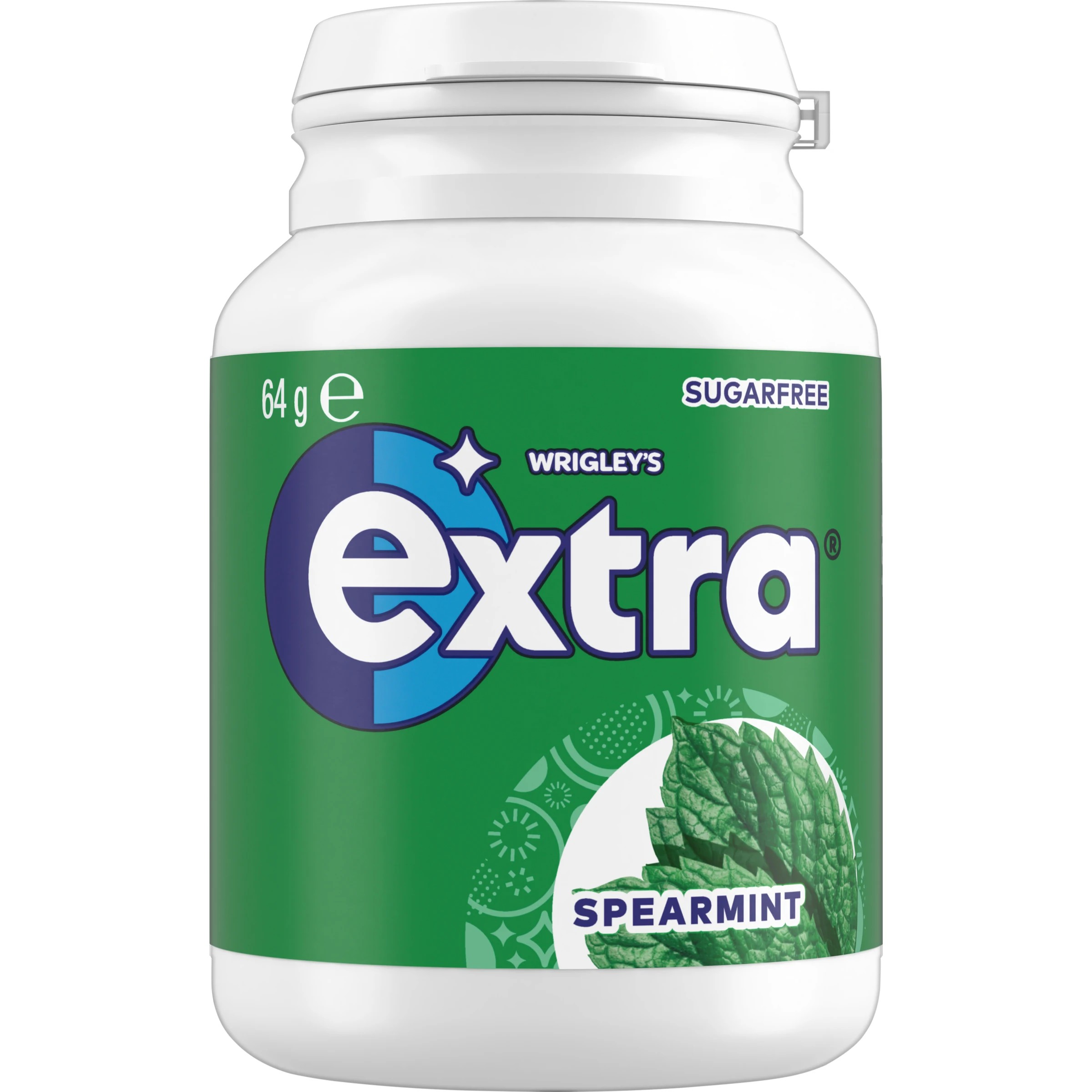 1 Wrigley's Extra Spearmint Sugar Free Chewing Gum Bottle 64g, 1 of 5