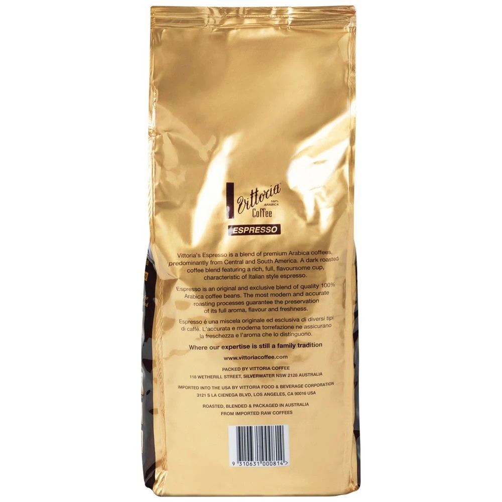 3 Vittoria Espresso Beans Dark Roast 1kg, 3 of 3