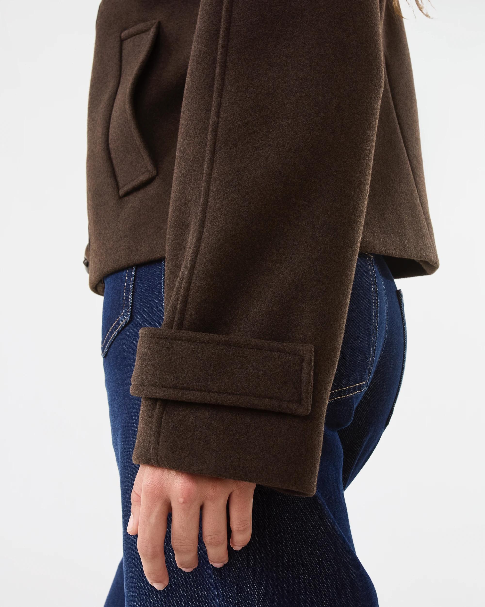 8 Funnel Neck Jacket Melt Brown, 8 of 10