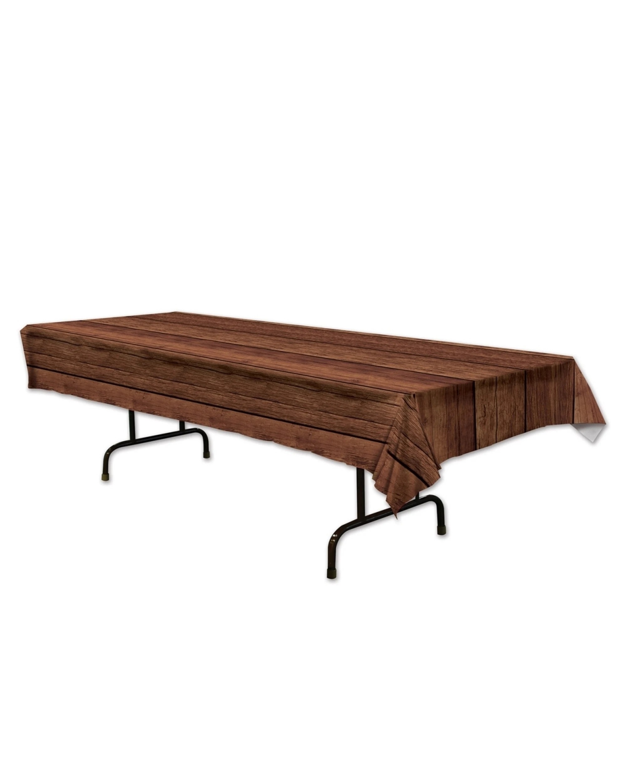 1 Beistle Wooden Look Plastic Tablecloth, 1 of 1