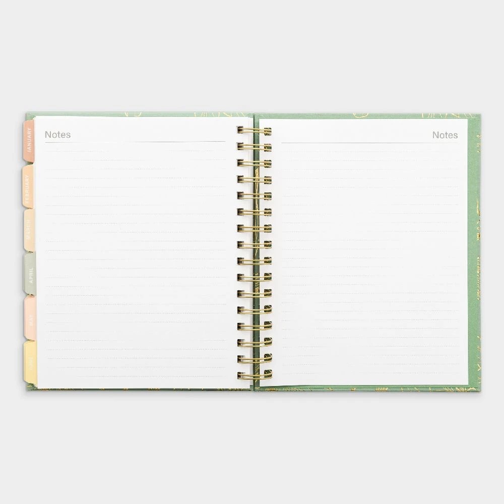 7 Otto 18 Month Undated Planner Gold Flowers, 7 of 8