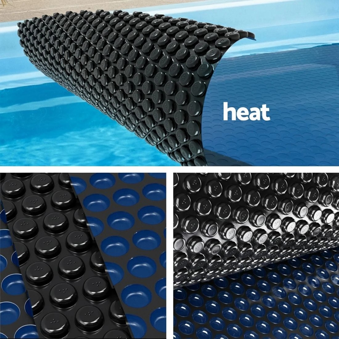 5 Aqua Buddy Pool Cover 600 Micron 6.5x3m Swimming Pool Solar Blanket Blue - Multi, 5 of 6