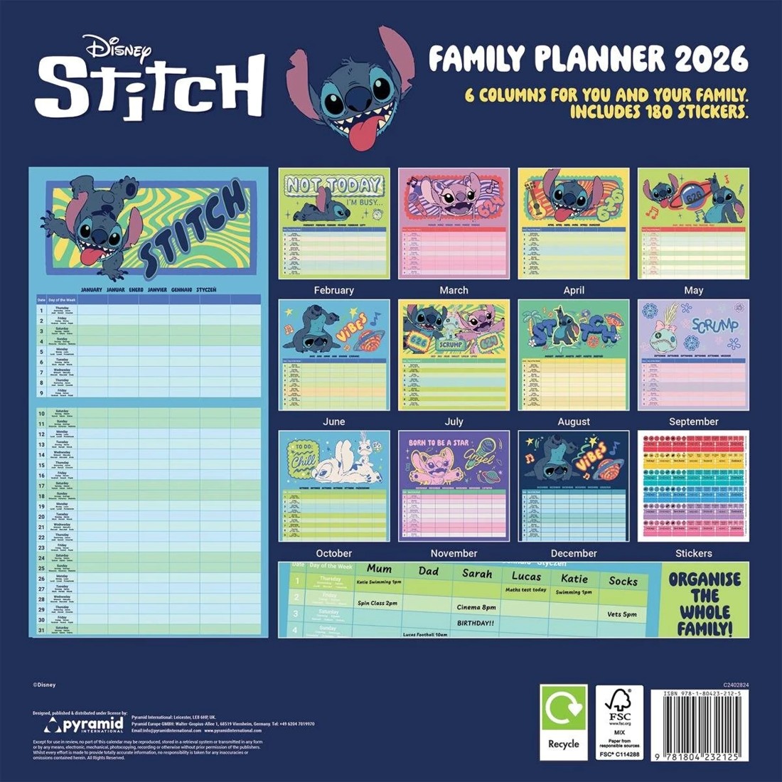 2 Disney Lilo & Stitch 2026 Family Planner, 2 of 4