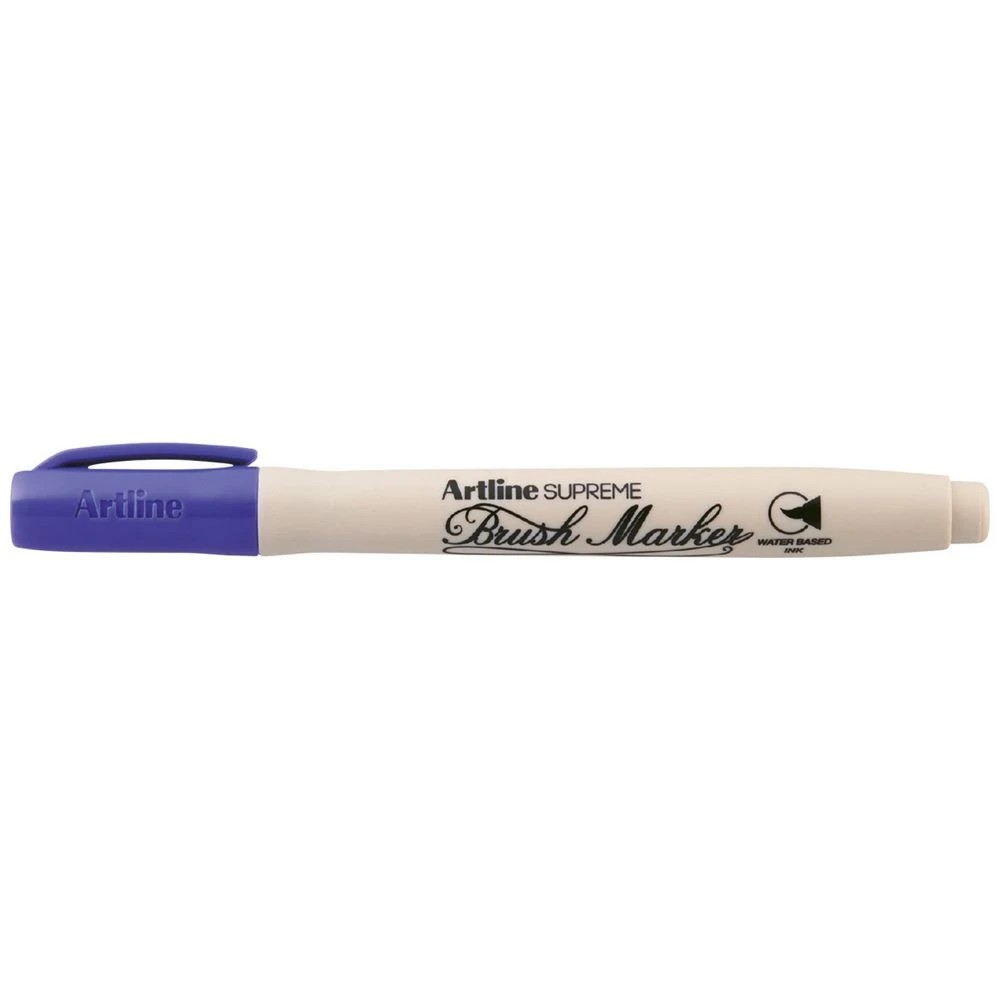 1 Artline Supreme Brush Marker Purple, 1 of 2