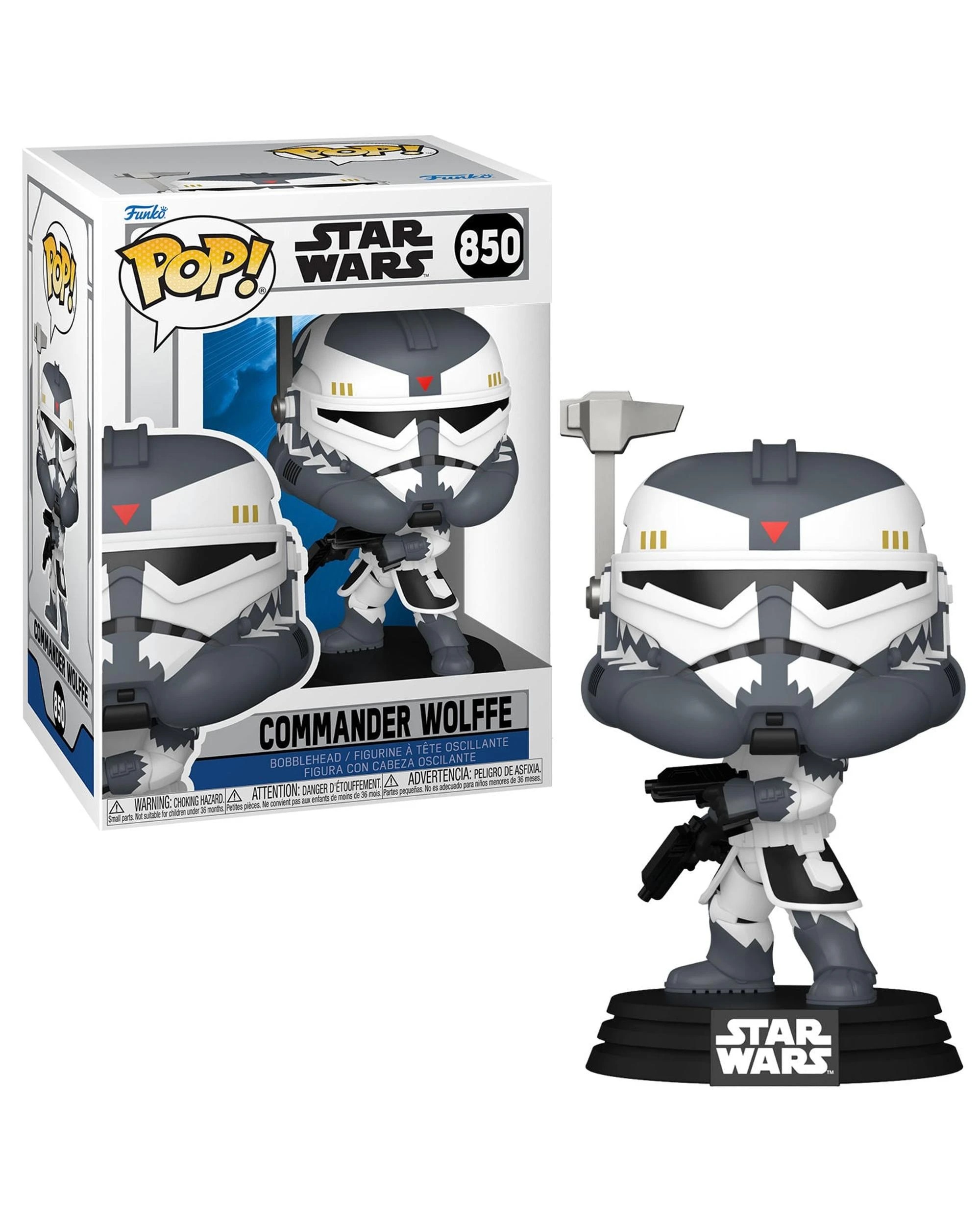 1 Star Wars The Clone Wars Commander Wolffe Funko POP! Vinyl, 1 of 3