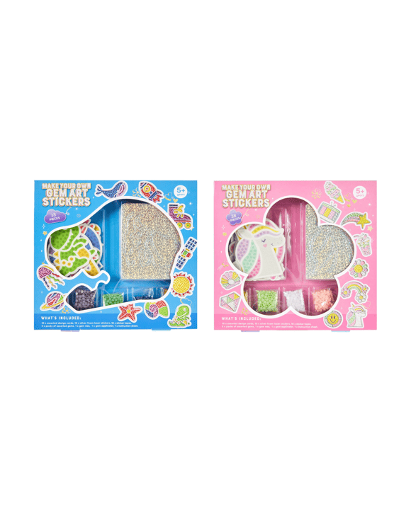 38 Piece Make Your Own Gem Art Stickers - Assorted