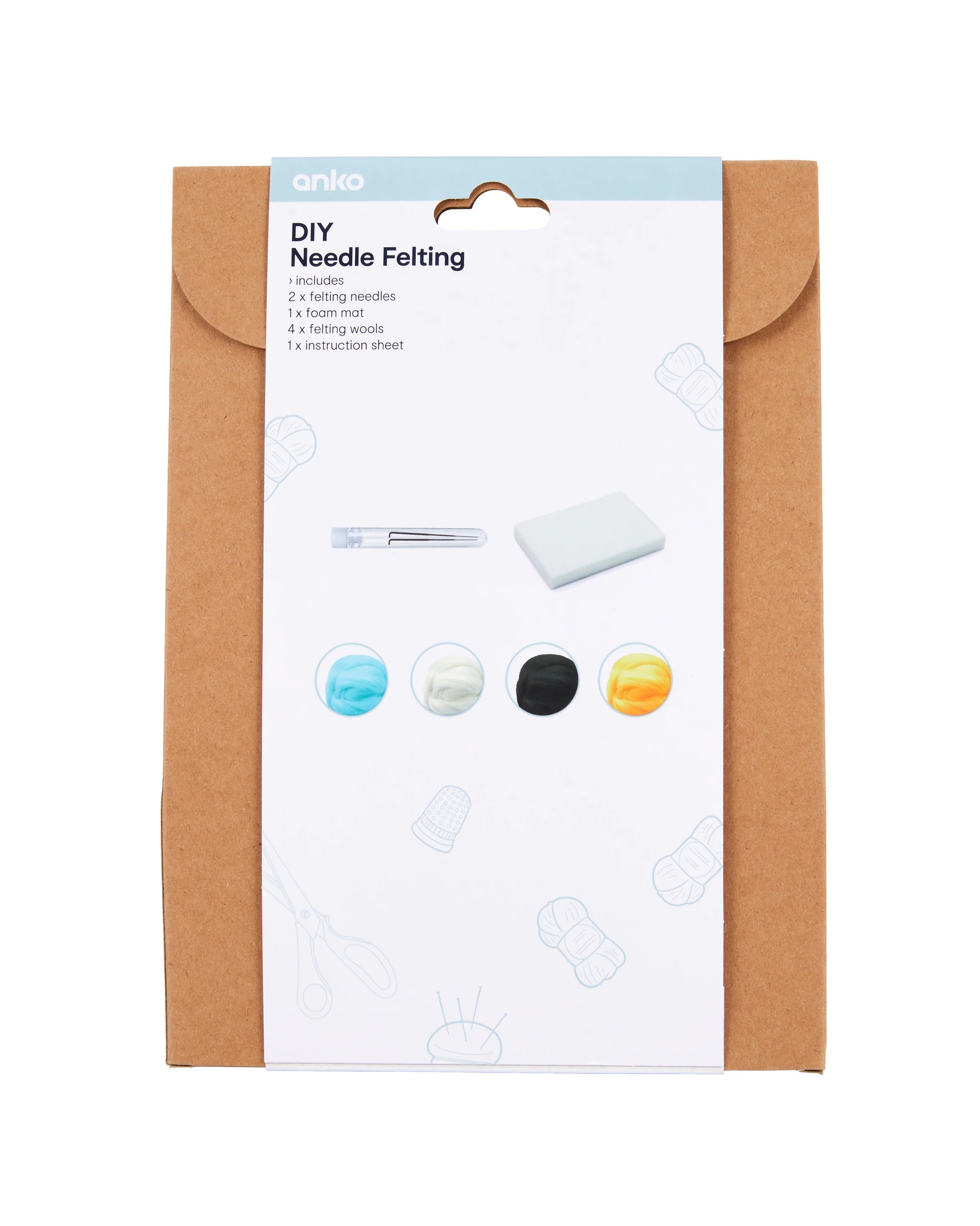 3 DIY Needle Felting Kit - Penguin, 3 of 3