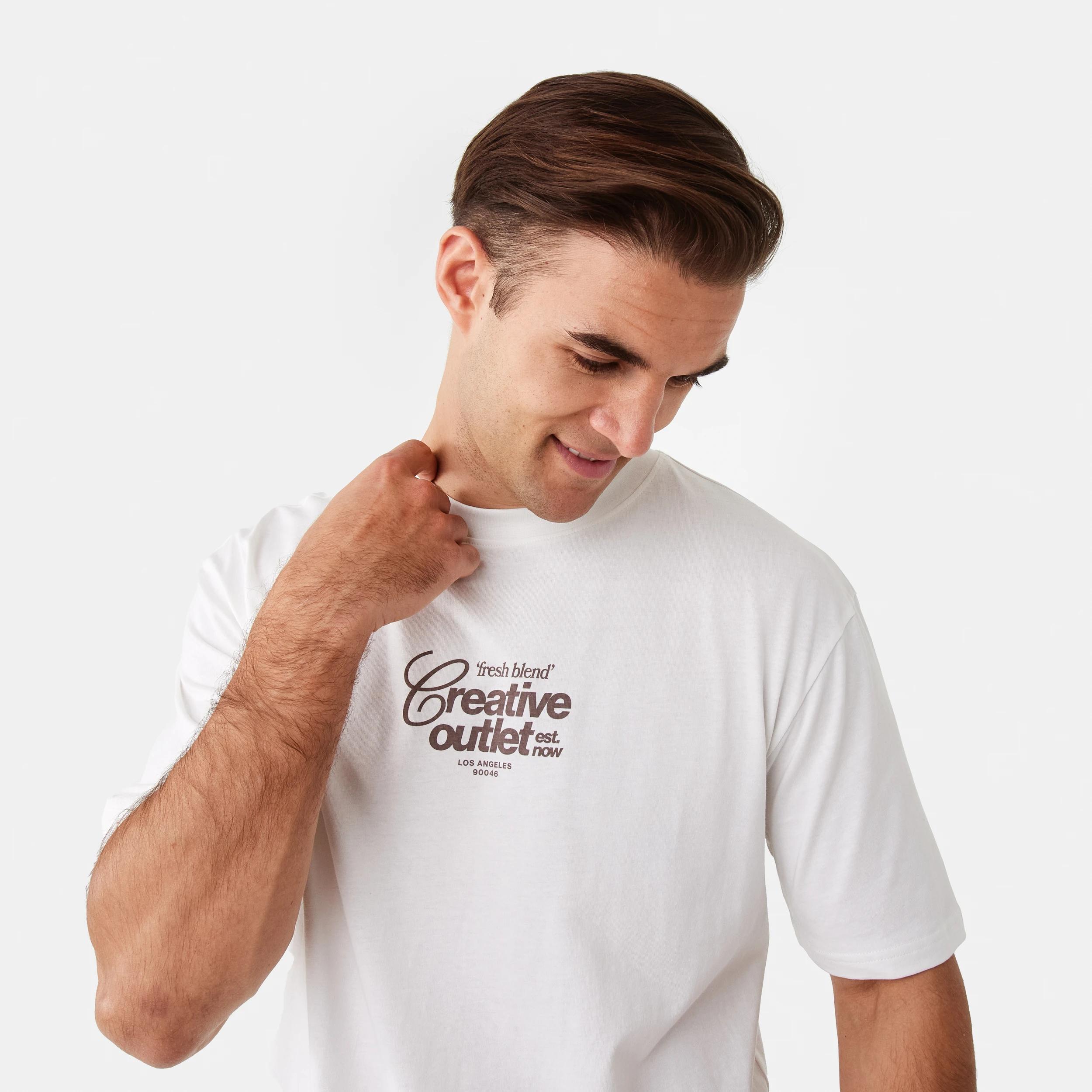 5 Oversized Graphic T-shirt Coffee, 5 of 10