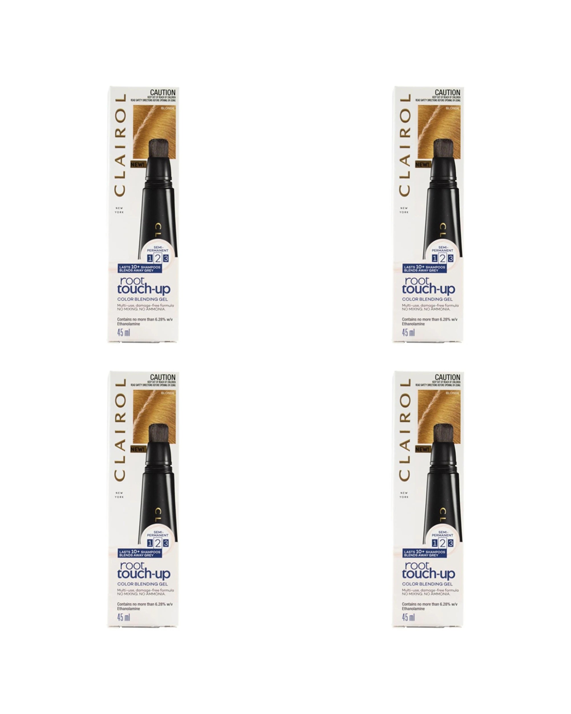 1 Clairol Root Touch Up Colour Blending Gel 45ml 4PK - Blonde - Multi, 1 of 5