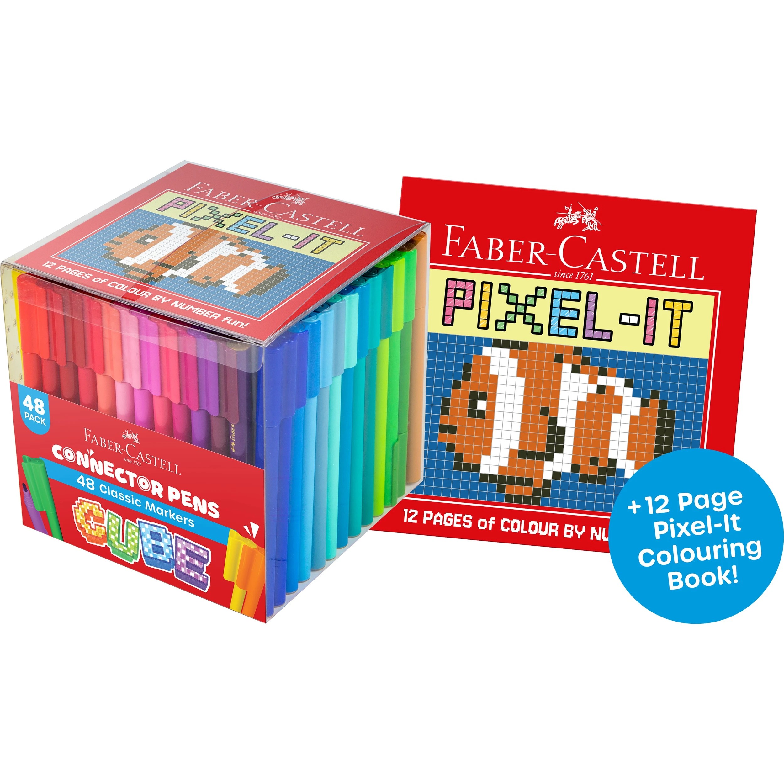 2 48 - Pack Faber Castell Connector Pen Cube - Multi, 2 of 3