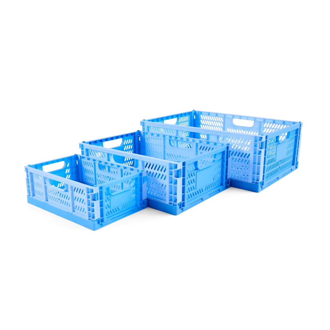 3 15L Collapsible Crate - Medium, Blue, 3 of 10